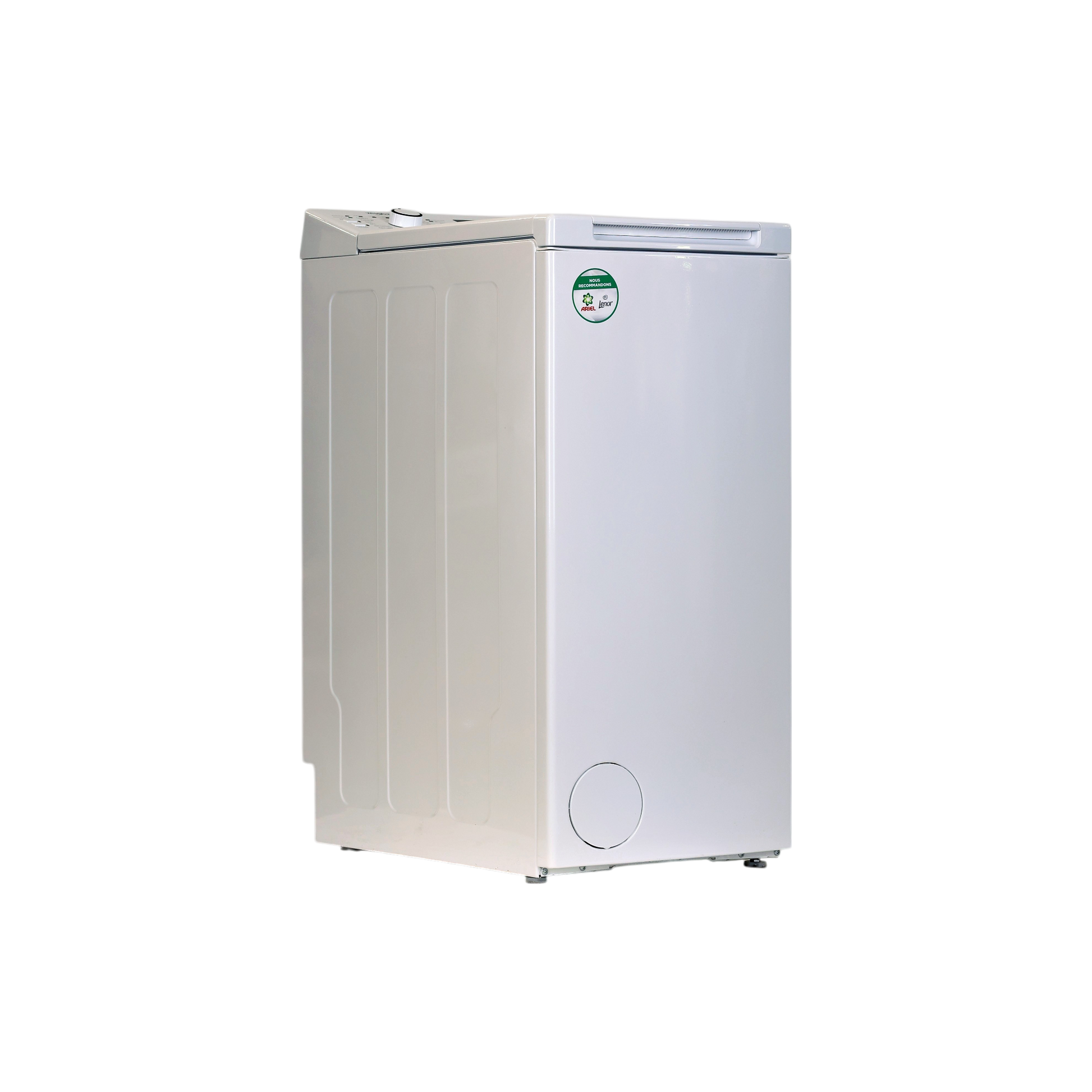 Lave-Linge Top 6 kg Reconditionné WHIRLPOOL TDLR6268FR : vue du côté droit