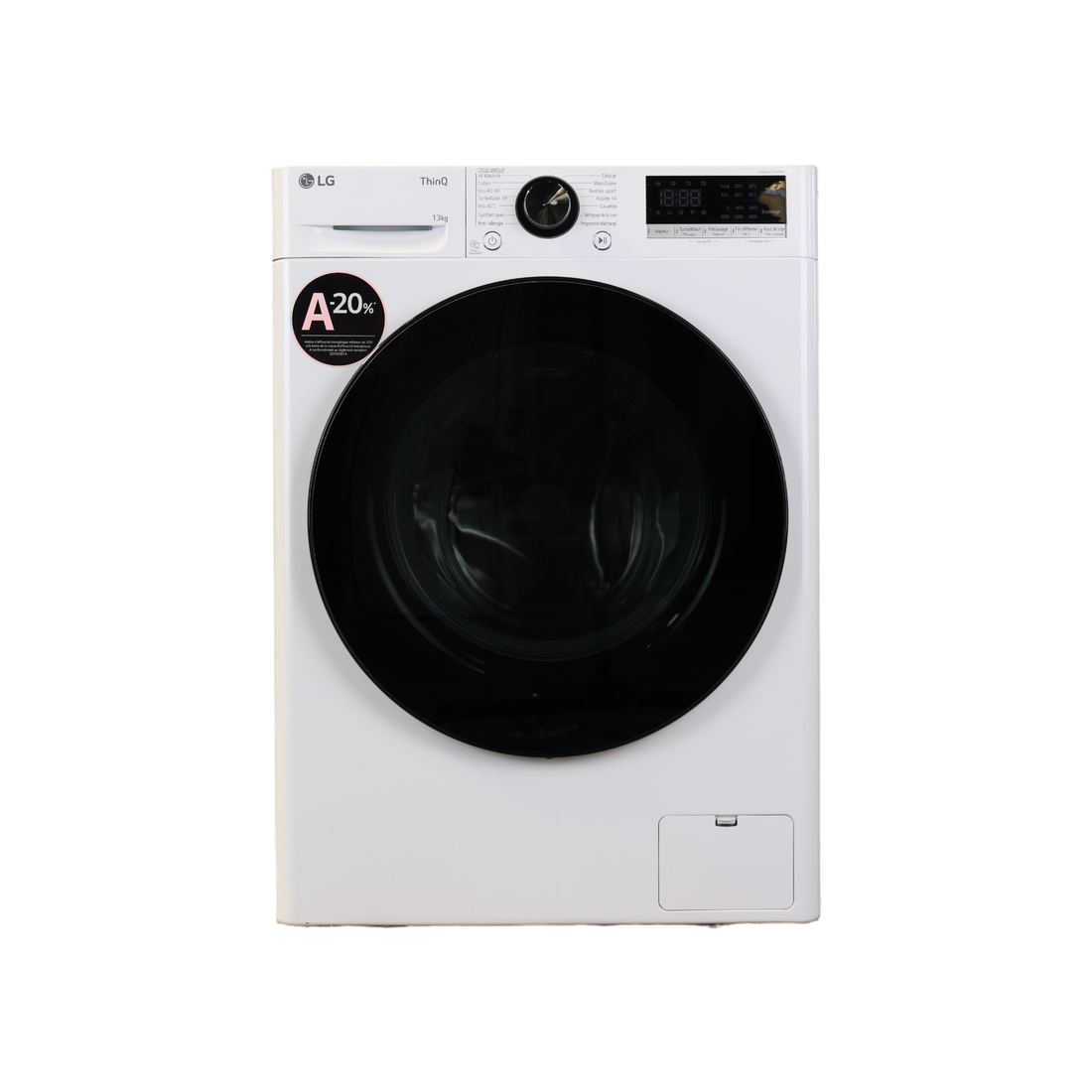 Lave-Linge Hublot 13 kg Reconditionné LG F34R76WHST : vue de face