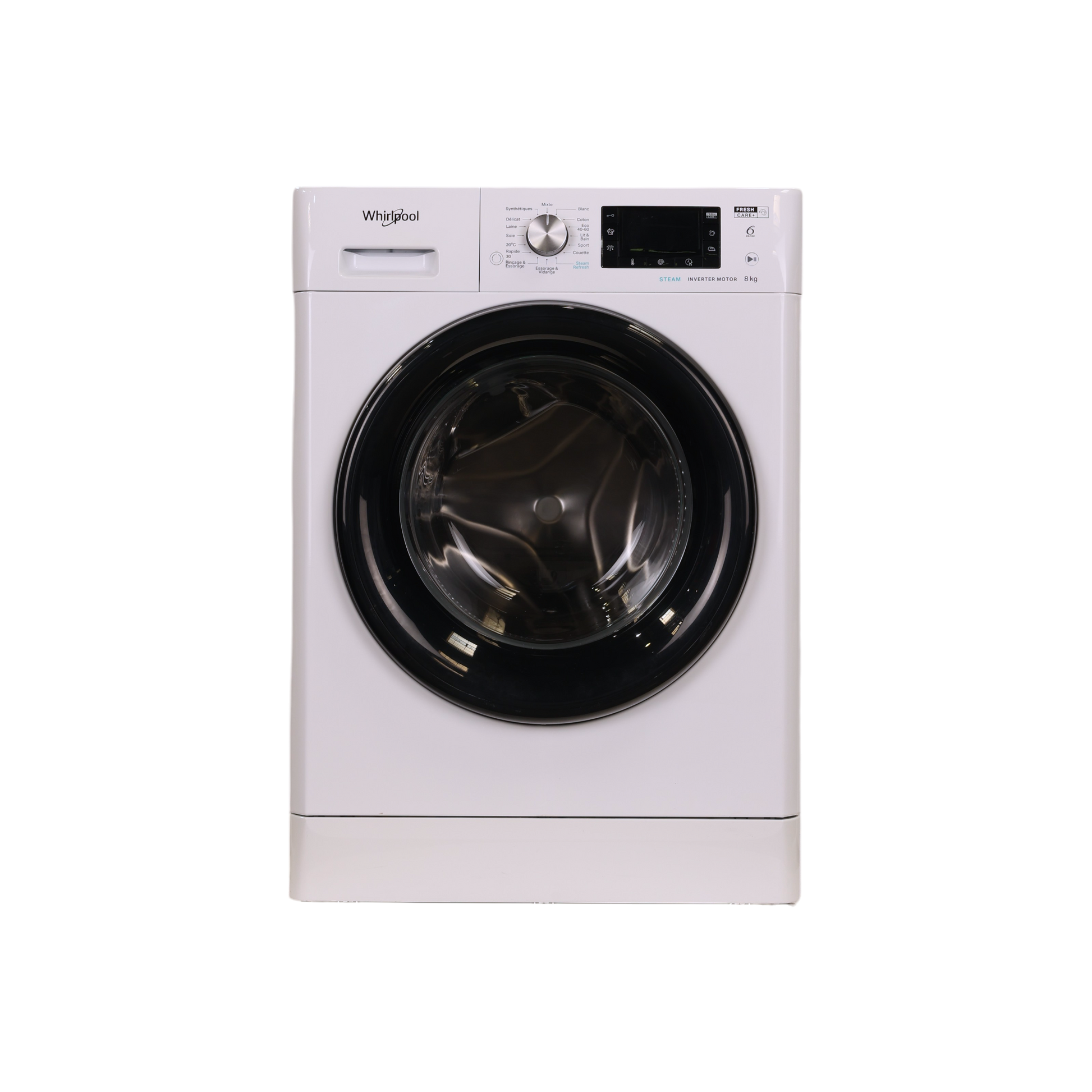 Lave-Linge Hublot 8 kg Reconditionné WHIRLPOOL FFD8458BVFR : vue de face