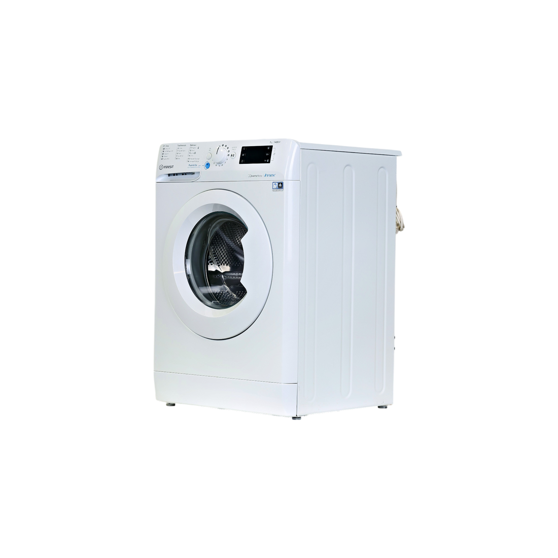 Lave-Linge Hublot 7 kg Reconditionné INDESIT BWE71483WFRN : vue du côté gauche