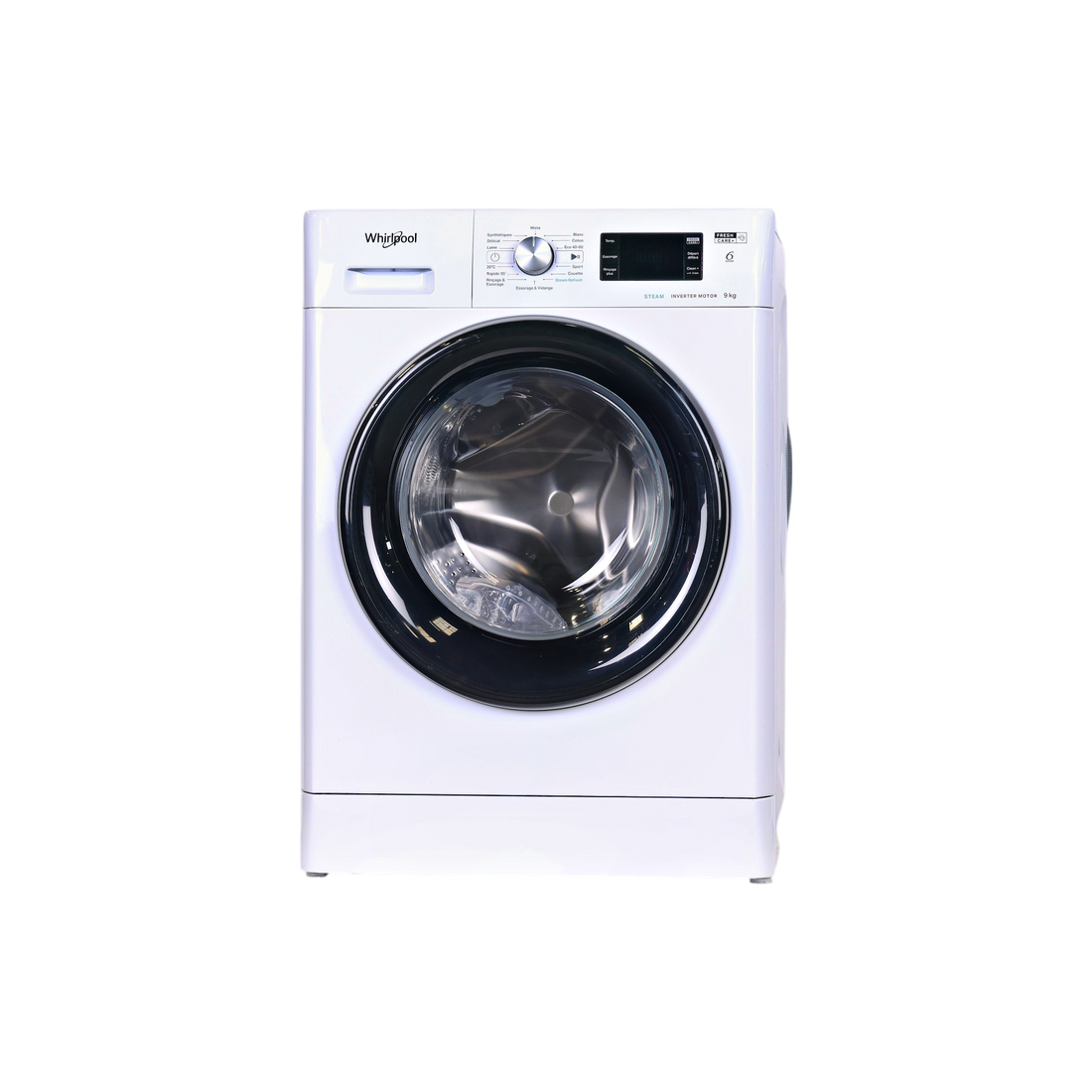 Lave-Linge Hublot 9 kg Reconditionné WHIRLPOOL FFBP9469BVFR : vue de face
