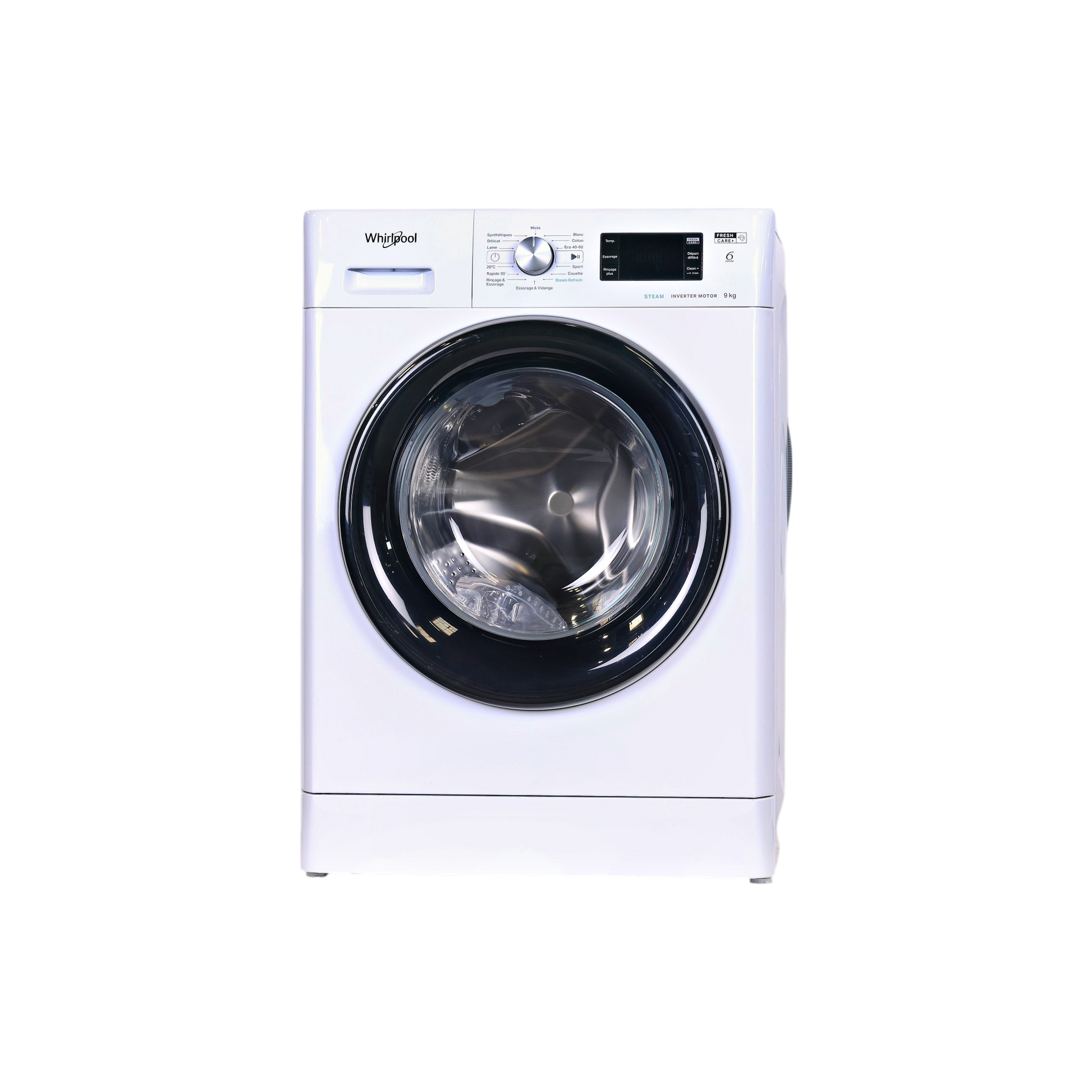 Lave-Linge Hublot 9 kg Reconditionné WHIRLPOOL FFBP9469BVFR : vue de face