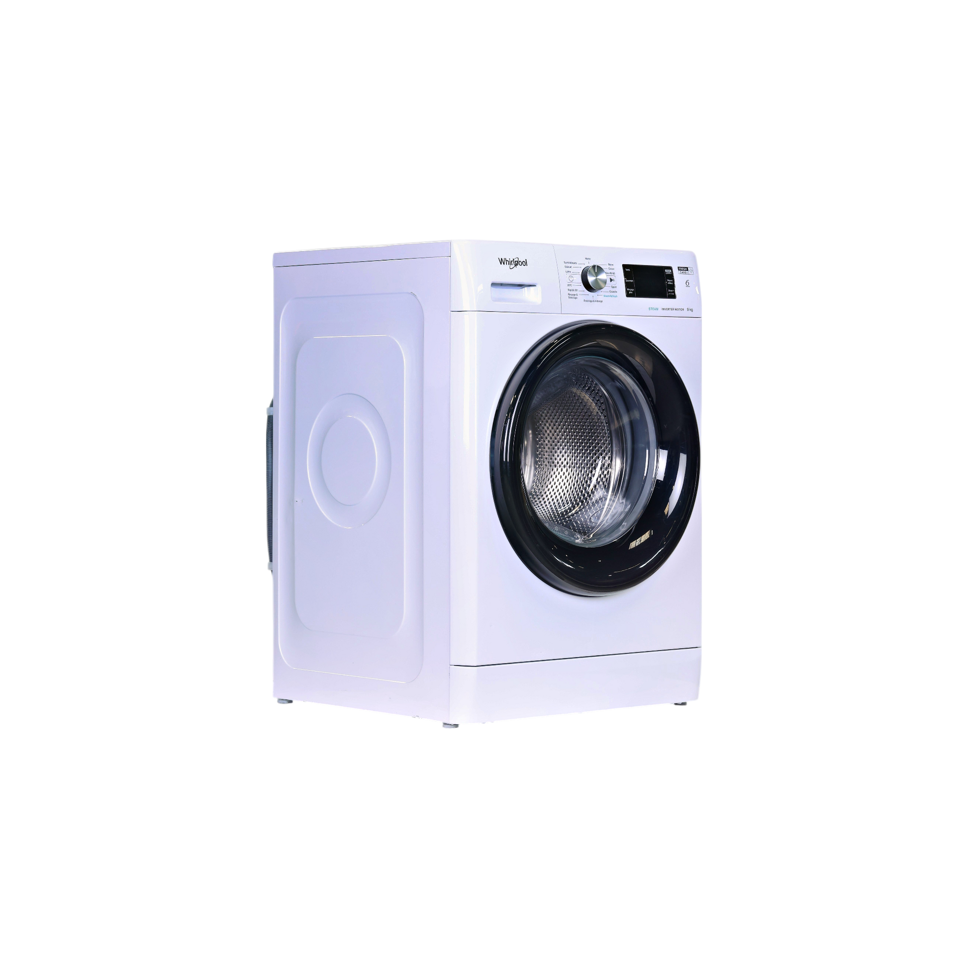 Lave-Linge Hublot 9 kg Reconditionné WHIRLPOOL FFBP9469BVFR : vue du côté droit