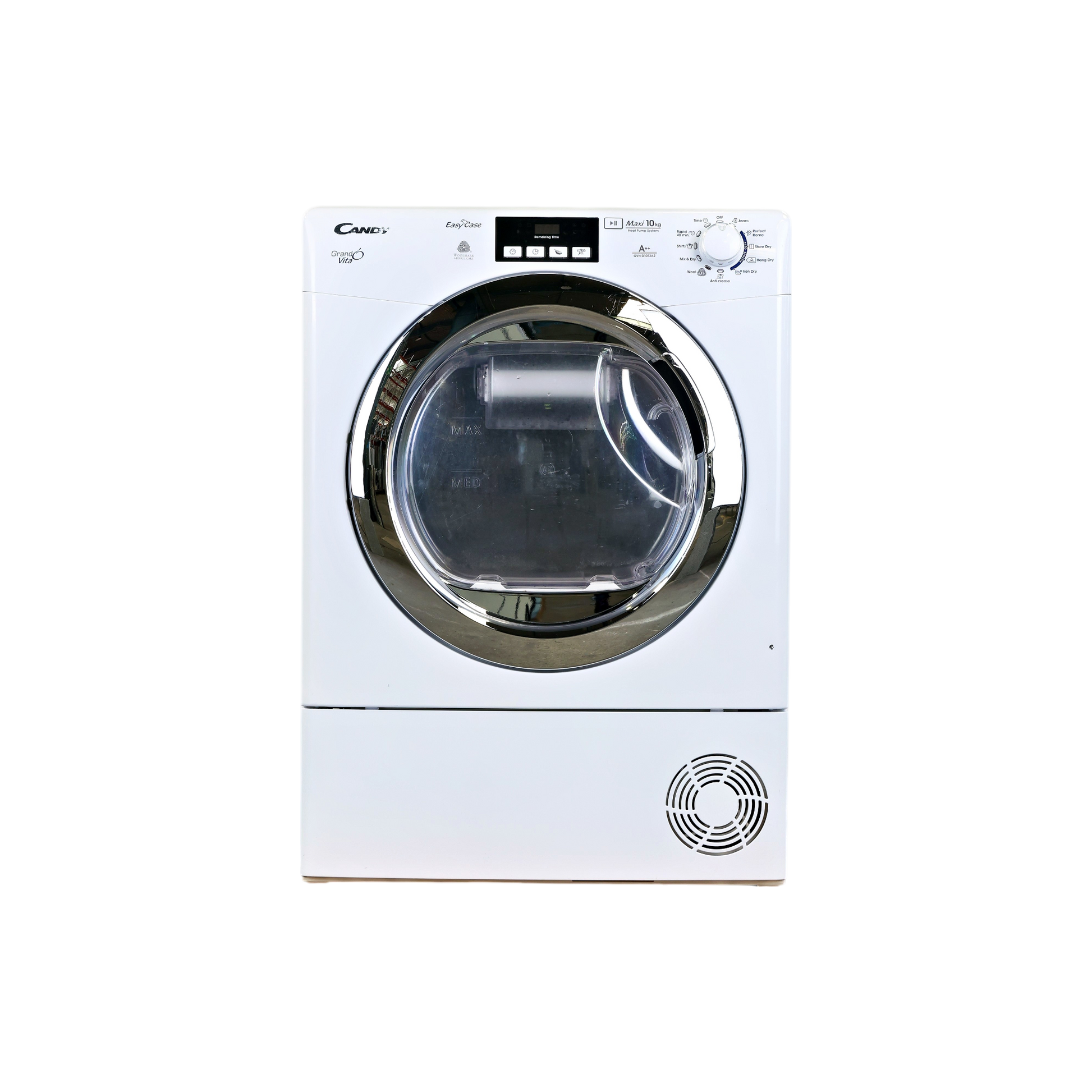 Seche-Linge Pompe À Chaleur 10 kg Reconditionné CANDY GVHD1013A2-S : vue de face