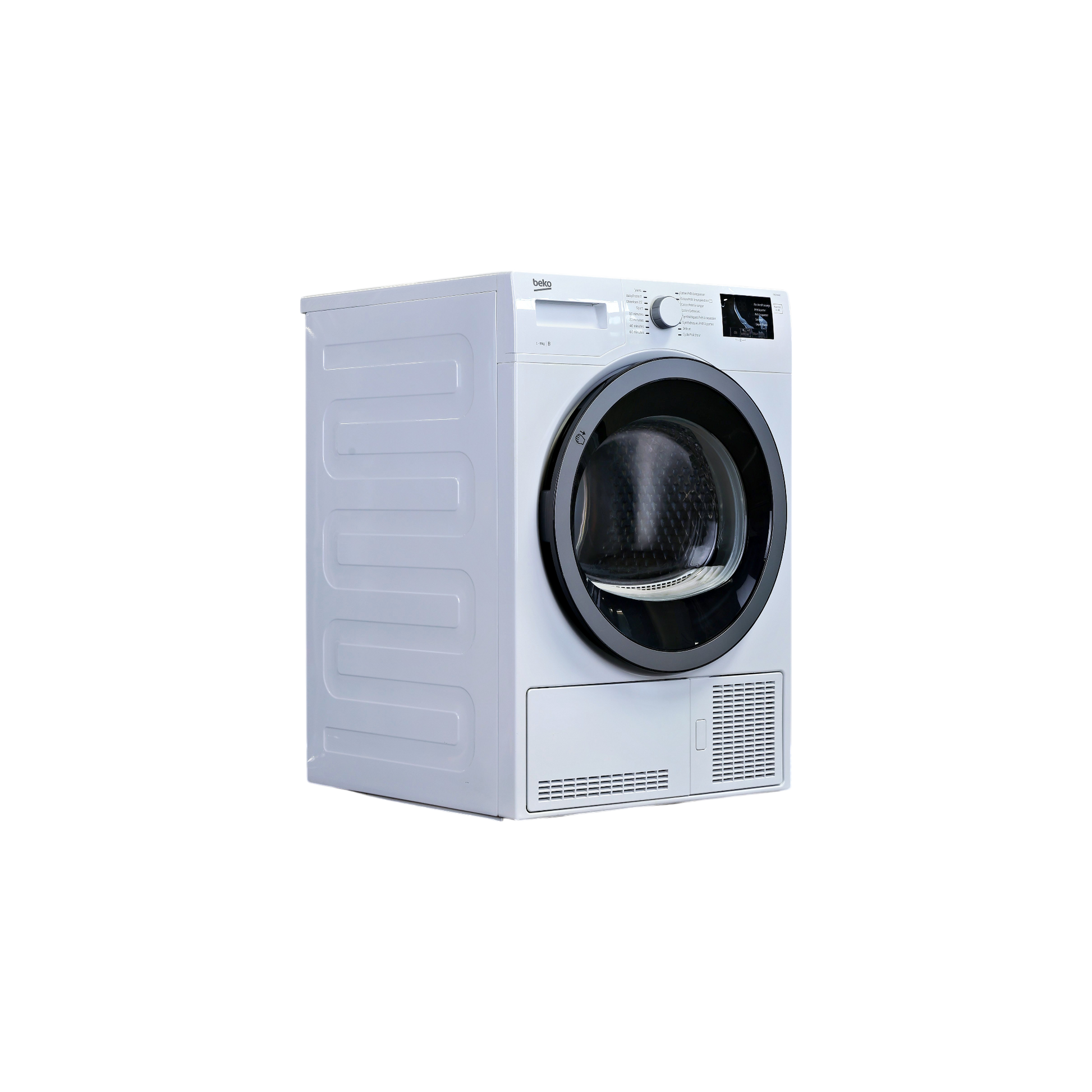 Seche-Linge Condensation 9 kg Reconditionné BEKO DBED9GWS : vue du côté droit