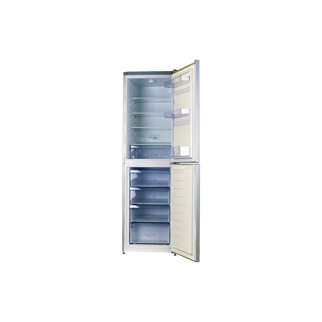 Réfrigérateur Avec Congélateur 287 L Reconditionné BEKO RCSE300K20S : vue de l'intérieur