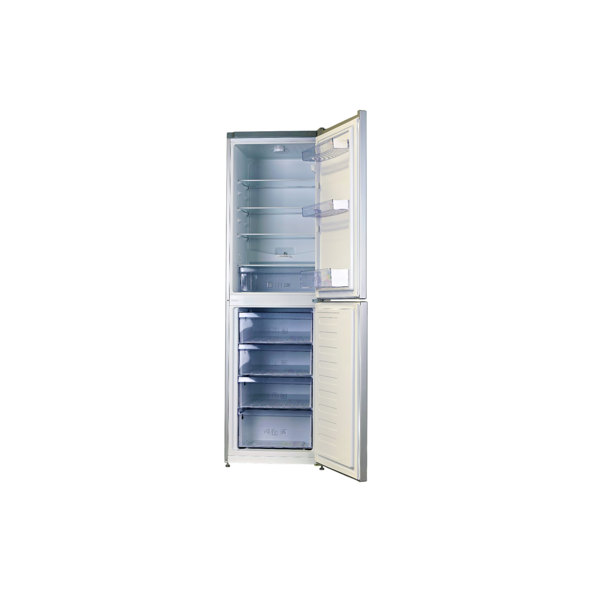 Réfrigérateur Avec Congélateur 287 L Reconditionné BEKO RCSE300K20S : vue de l'intérieur