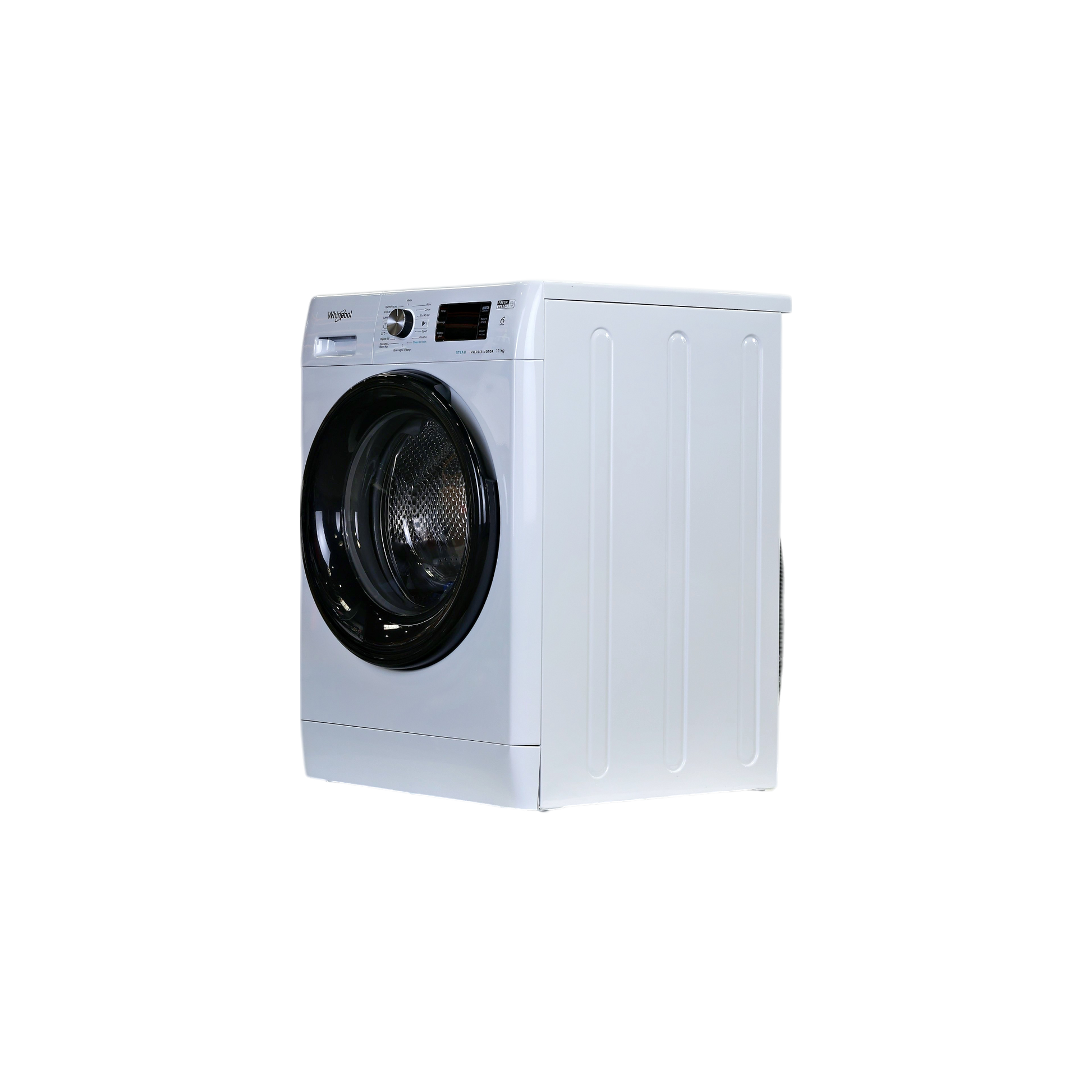 Lave-Linge Hublot 11 kg Reconditionné WHIRLPOOL FFBB11469BVFR : vue du côté gauche
