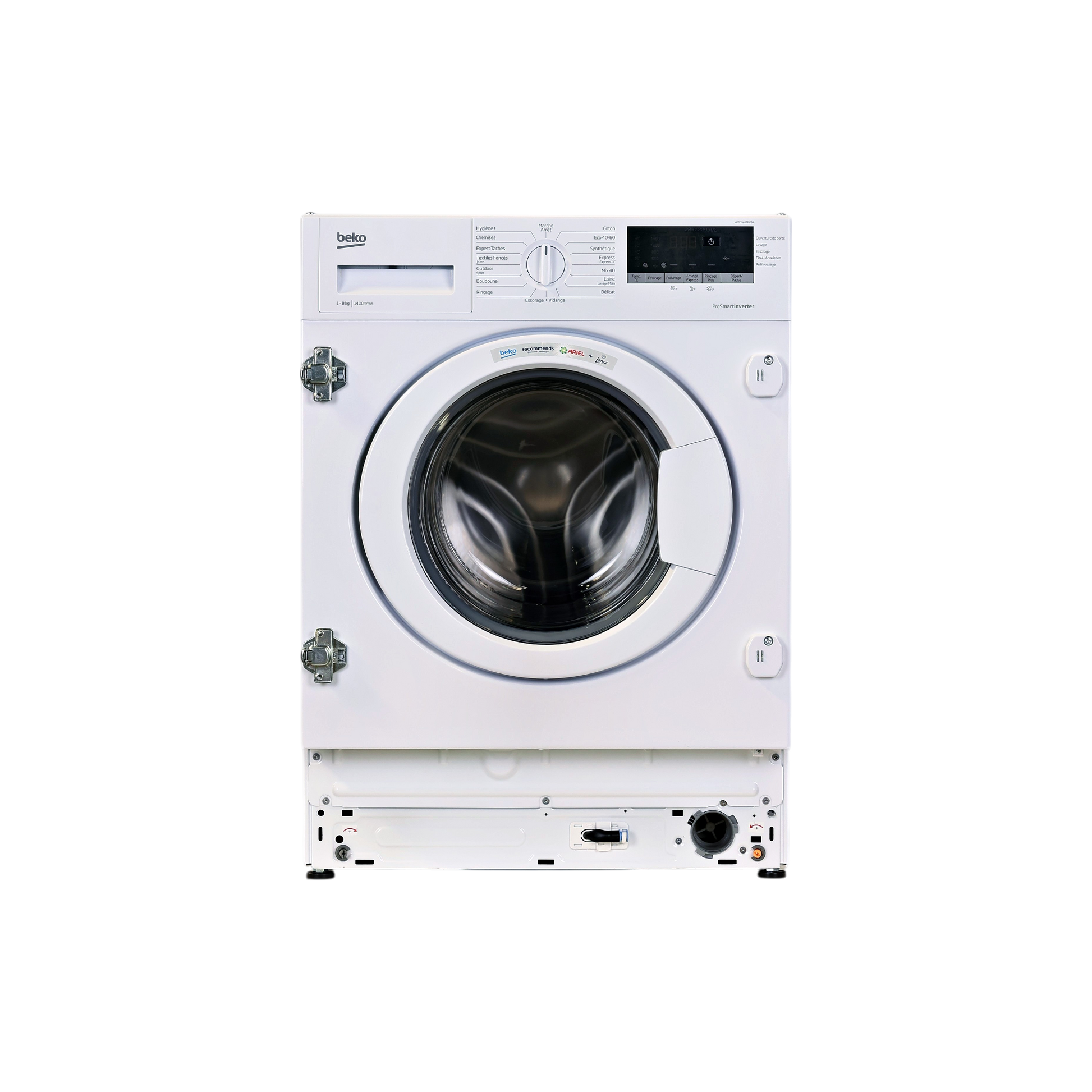 Lave-Linge Hublot 8 kg Reconditionné BEKO WITC8410B0W : vue de face