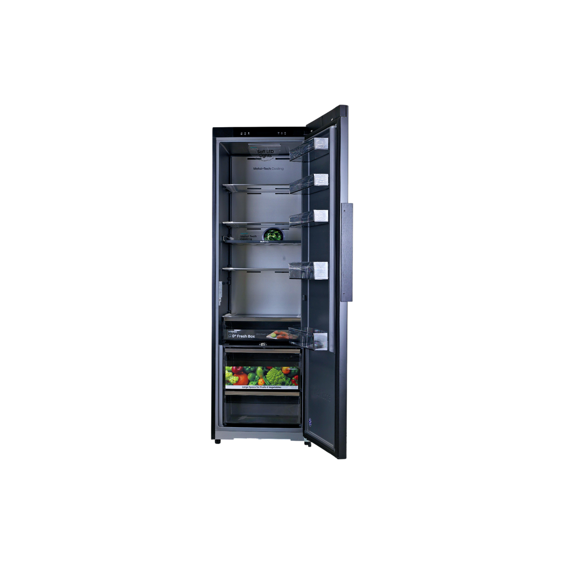 Réfrigérateur Une Porte 372 L Reconditionné HISENSE RL5K370GSFC : vue de l'intérieur