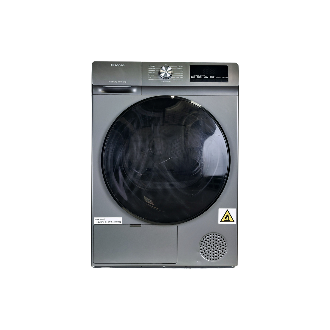 Seche-Linge Pompe À Chaleur 9 kg Reconditionné HISENSE DHQA902UT : vue de face