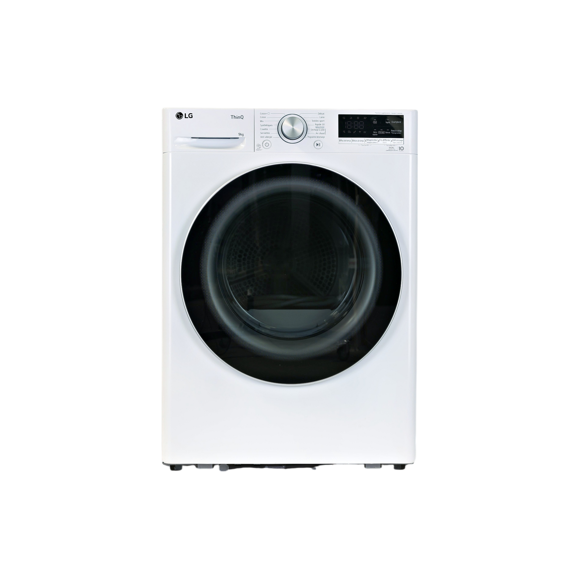 Seche-Linge Pompe À Chaleur 9 kg Reconditionné LG RH9V51WH : vue de face