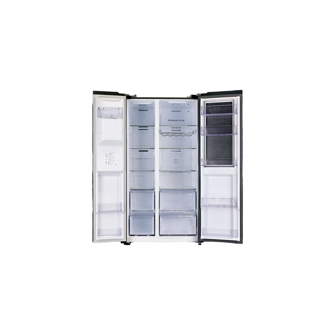 Réfrigérateur Américain 628 L Reconditionné SAMSUNG RH65DG54R3B1 : vue de l'intérieur