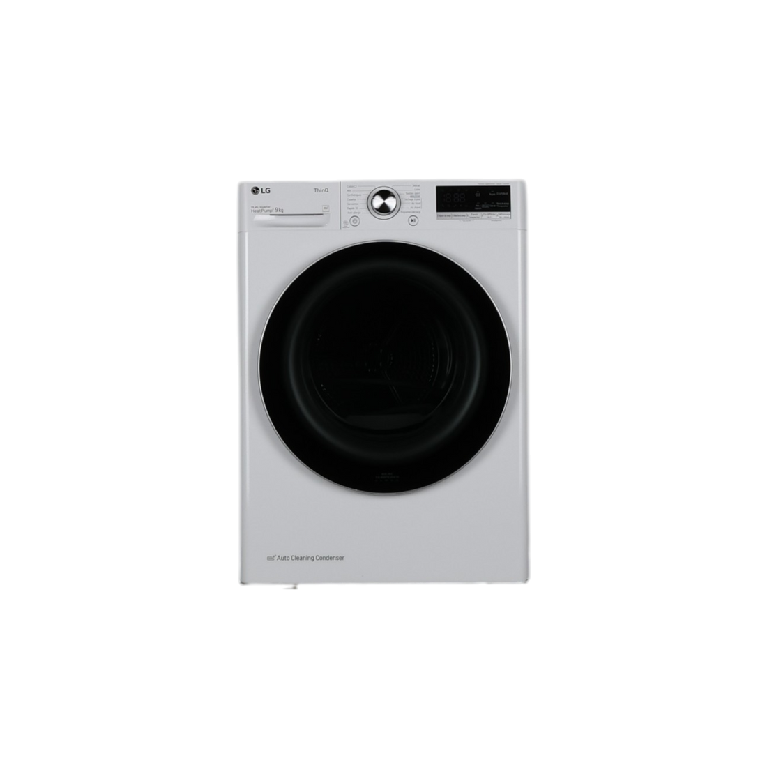 Seche-Linge Pompe À Chaleur 9 kg Reconditionné LG RH9V71WH : vue de face