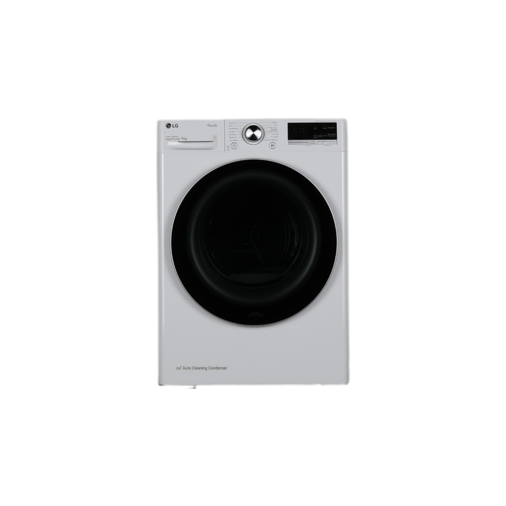 Seche-Linge Pompe À Chaleur 9 kg Reconditionné LG RH9V71WH : vue de face