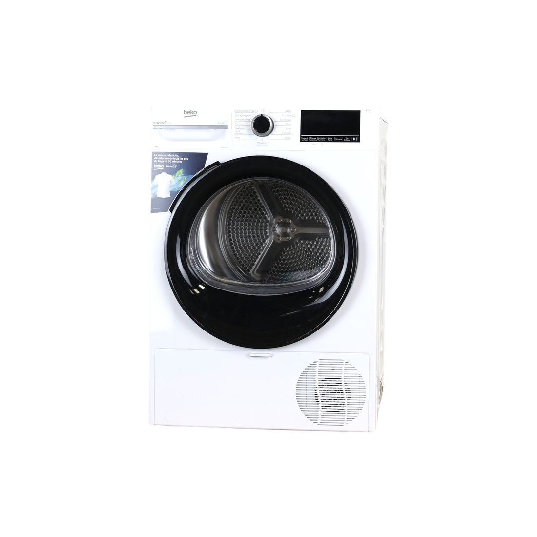 Seche-Linge Pompe À Chaleur 8 kg Reconditionné BEKO D3H28493W : vue de face
