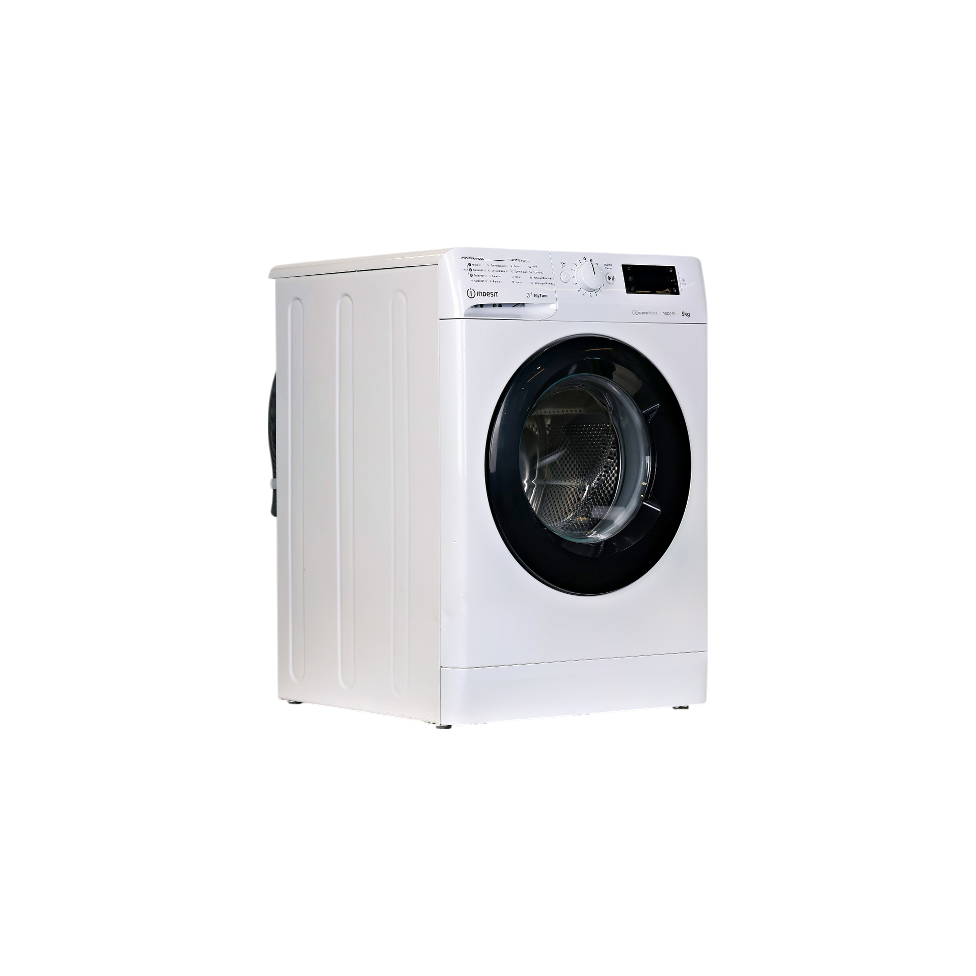 Lave-Linge Hublot 9 kg Reconditionné INDESIT MTWED91495WKFR : vue du côté droit