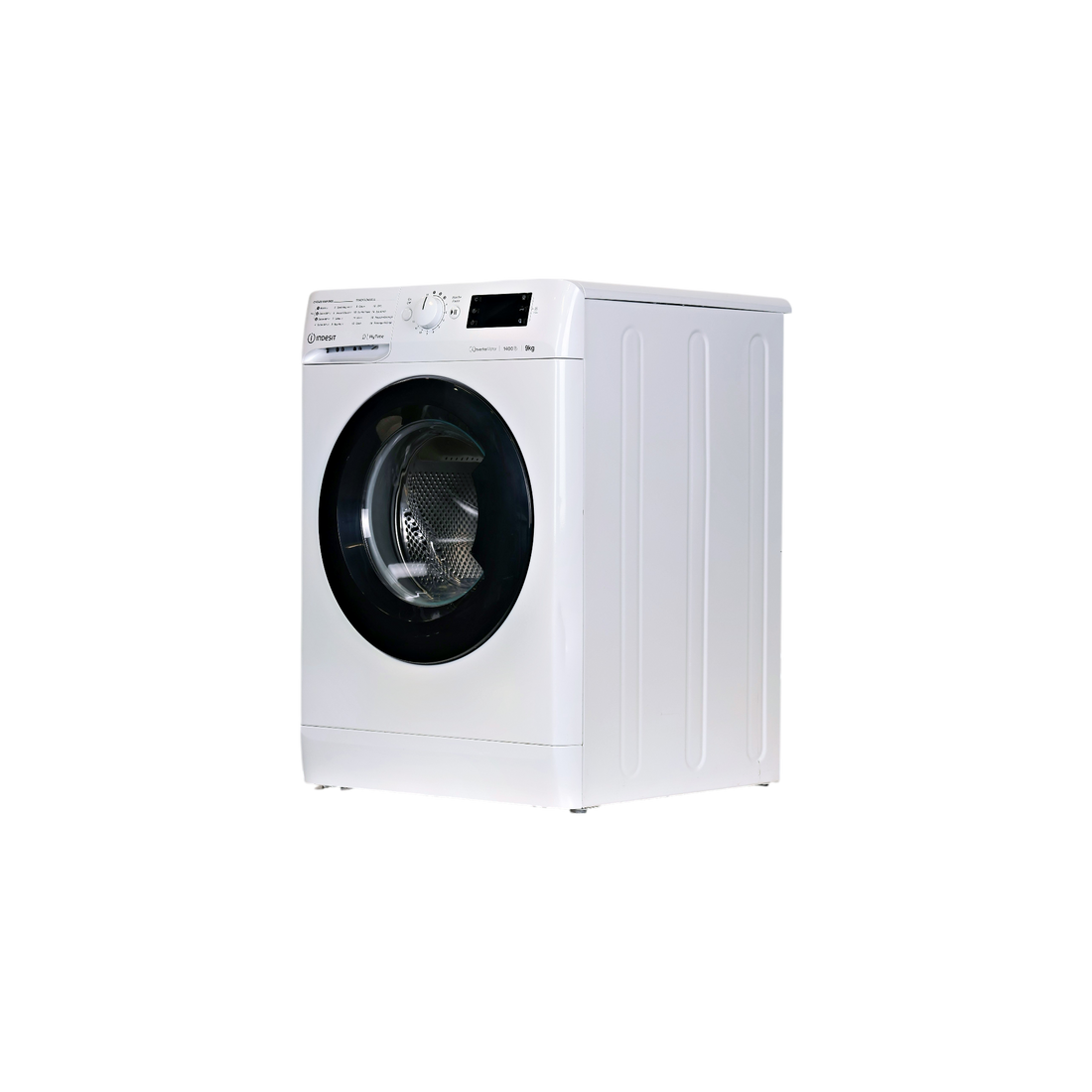 Lave-Linge Hublot 9 kg Reconditionné INDESIT MTWED91495WKFR : vue du côté gauche