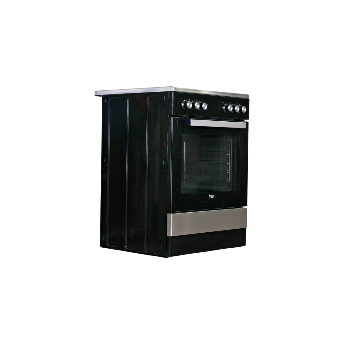 Cuisinière Vitrocéramique  Reconditionné BEKO FSE67301XCS : vue du côté droit