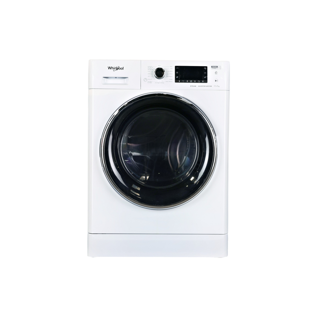 Lave-Linge Sechant 11 kg Reconditionné WHIRLPOOL FFWDD1176258BCVFR : vue de face