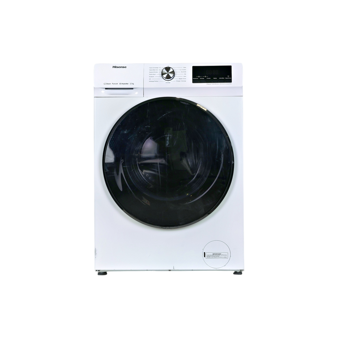 Lave-Linge Hublot 12 kg Reconditionné HISENSE WFQA1214EVJM : vue de face
