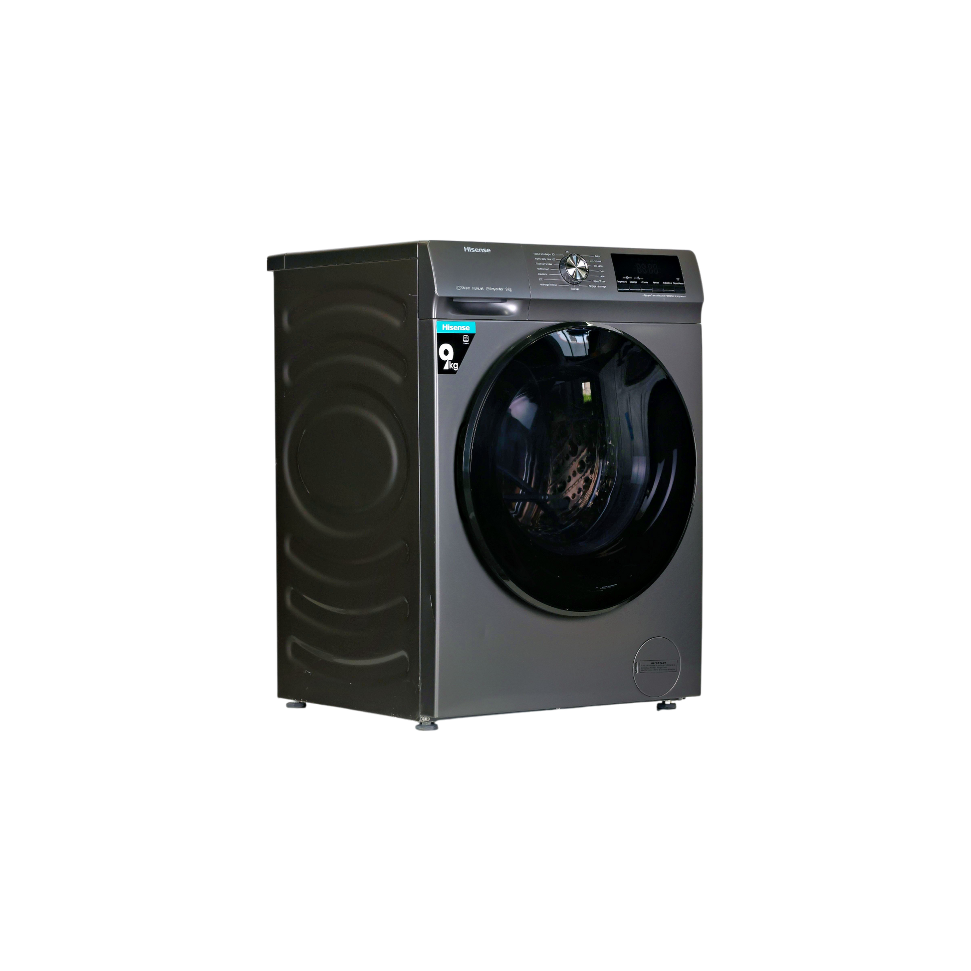 Lave-Linge Hublot 9 kg Reconditionné HISENSE WFQA9014EVJMT : vue du côté droit