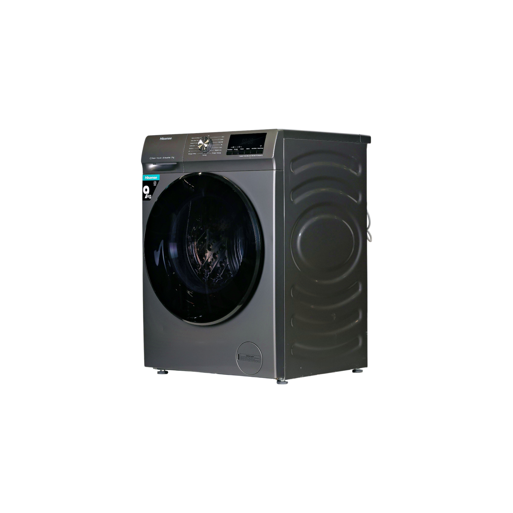 Lave-Linge Hublot 9 kg Reconditionné HISENSE WFQA9014EVJMT : vue du côté gauche