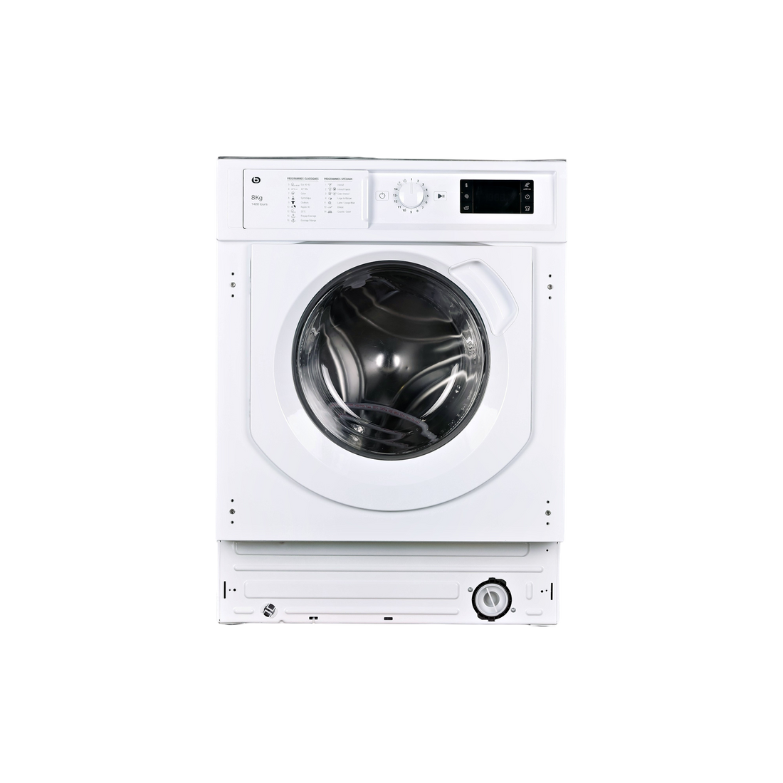 Lave-Linge Hublot 8 kg Reconditionné ESSENTIEL B EELF814-1B : vue de face