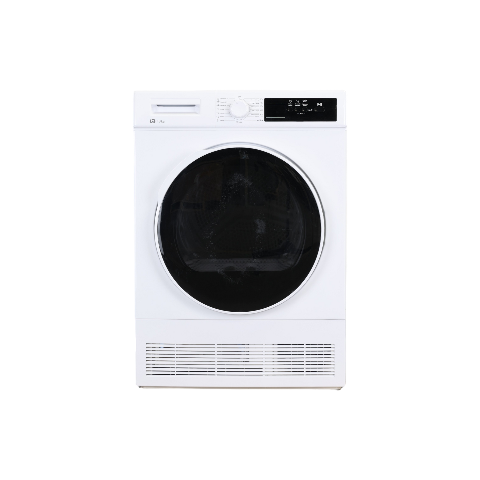 Seche-Linge Condensation 8 kg Reconditionné ESSENTIEL B ESLC8-6B : vue de face