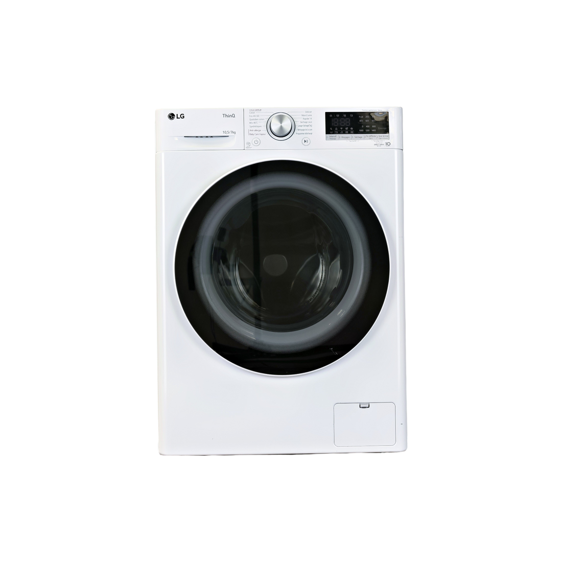 Lave-Linge Sechant 10.5 kg Reconditionné LG F174V40WRS : vue de face