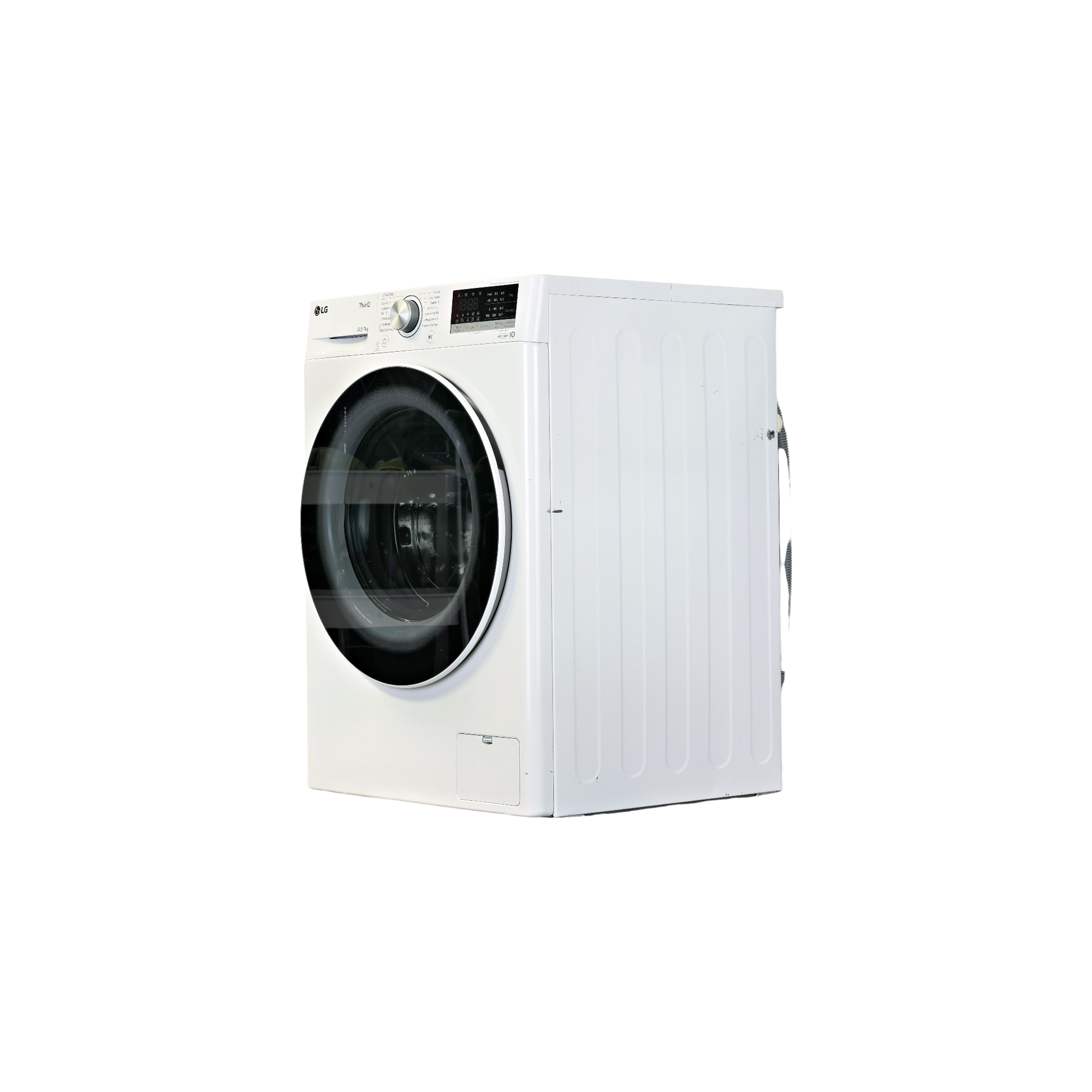 Lave-Linge Sechant 10.5 kg Reconditionné LG F174V40WRS : vue du côté gauche