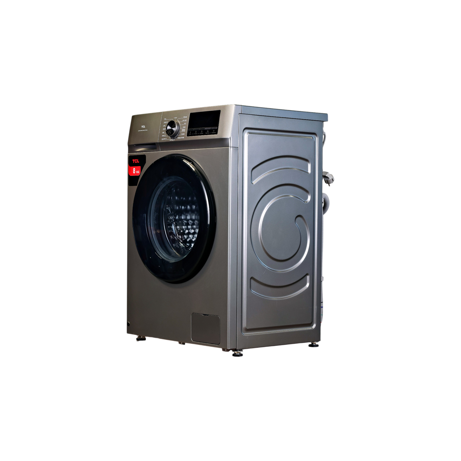 Lave-Linge Hublot 8 kg Reconditionné TCL FF0824SA0FR : vue du côté gauche