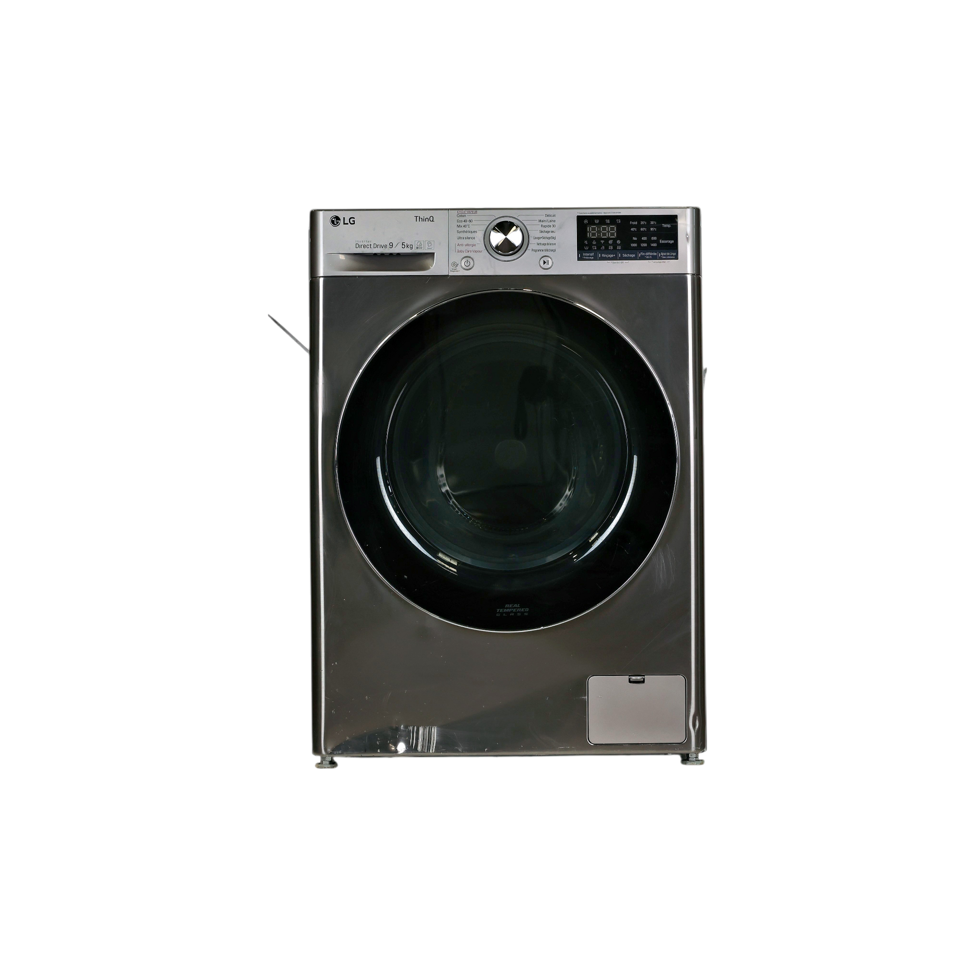 Lave-Linge Sechant 9 kg Reconditionné LG F954N42IXRS : vue de face
