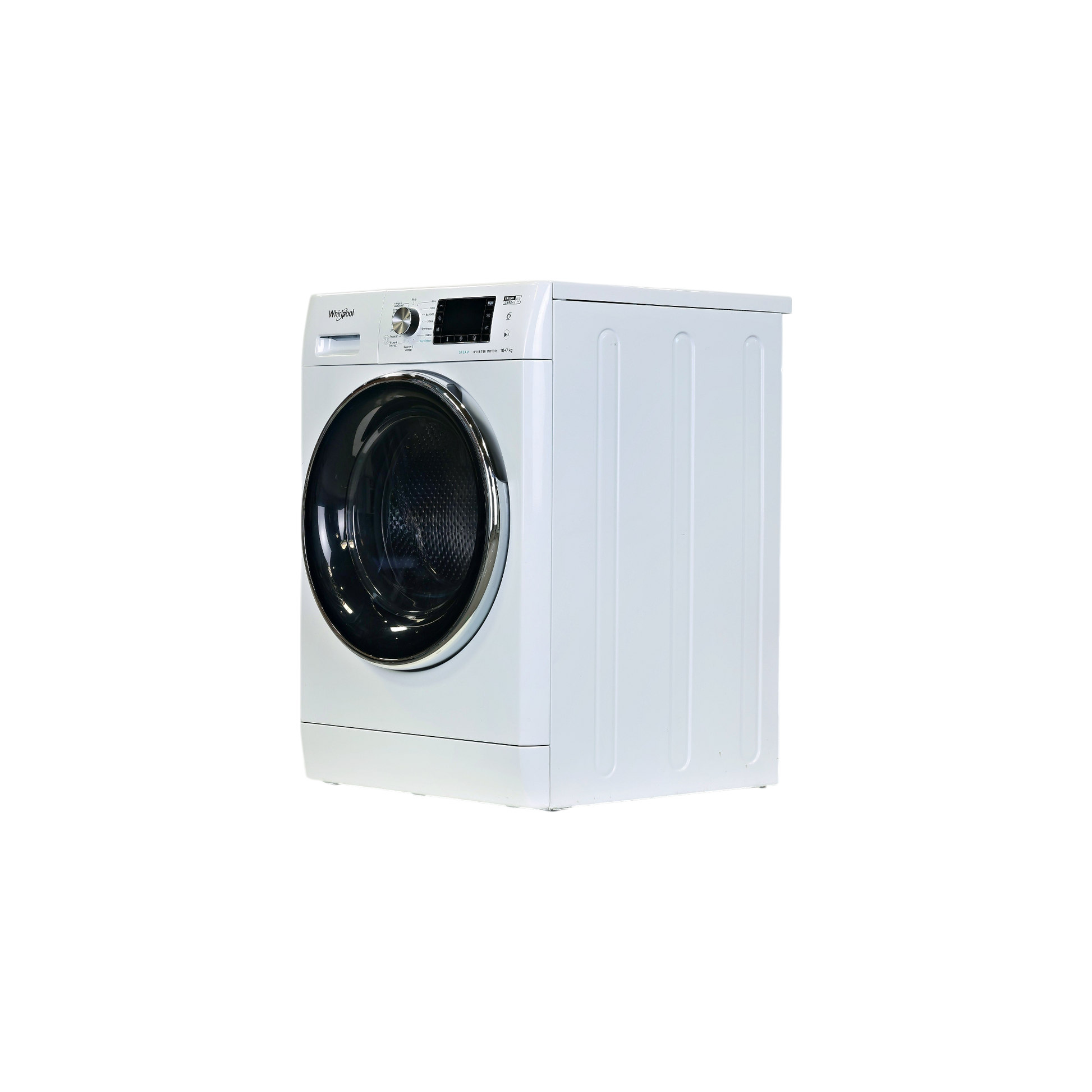 Lave-Linge Sechant 10 kg Reconditionné WHIRLPOOL FFWDD1074269BCVFR : vue du côté gauche