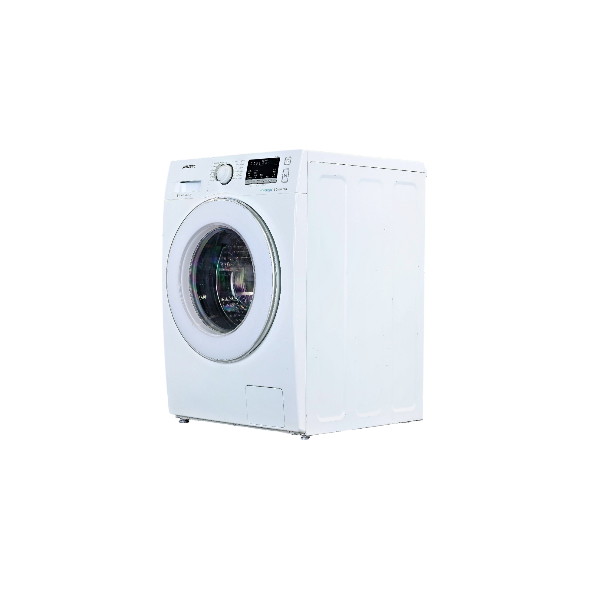 Lave-Linge Sechant 8 kg Reconditionné SAMSUNG WD80M4B53IW : vue du côté gauche