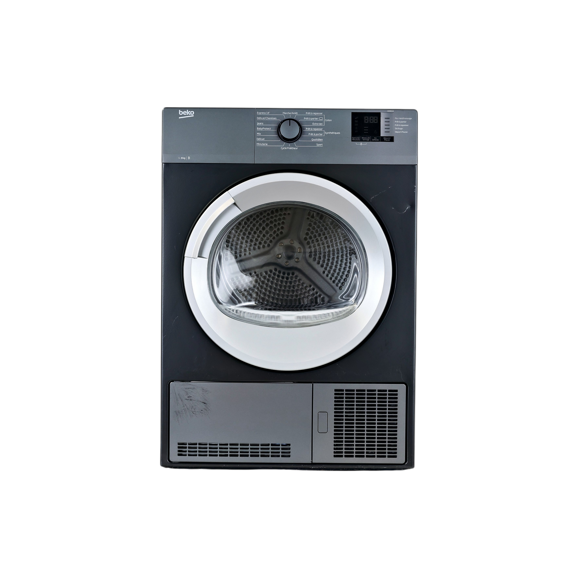 Seche-Linge Condensation 8 kg Reconditionné BEKO DCB816A : vue de face