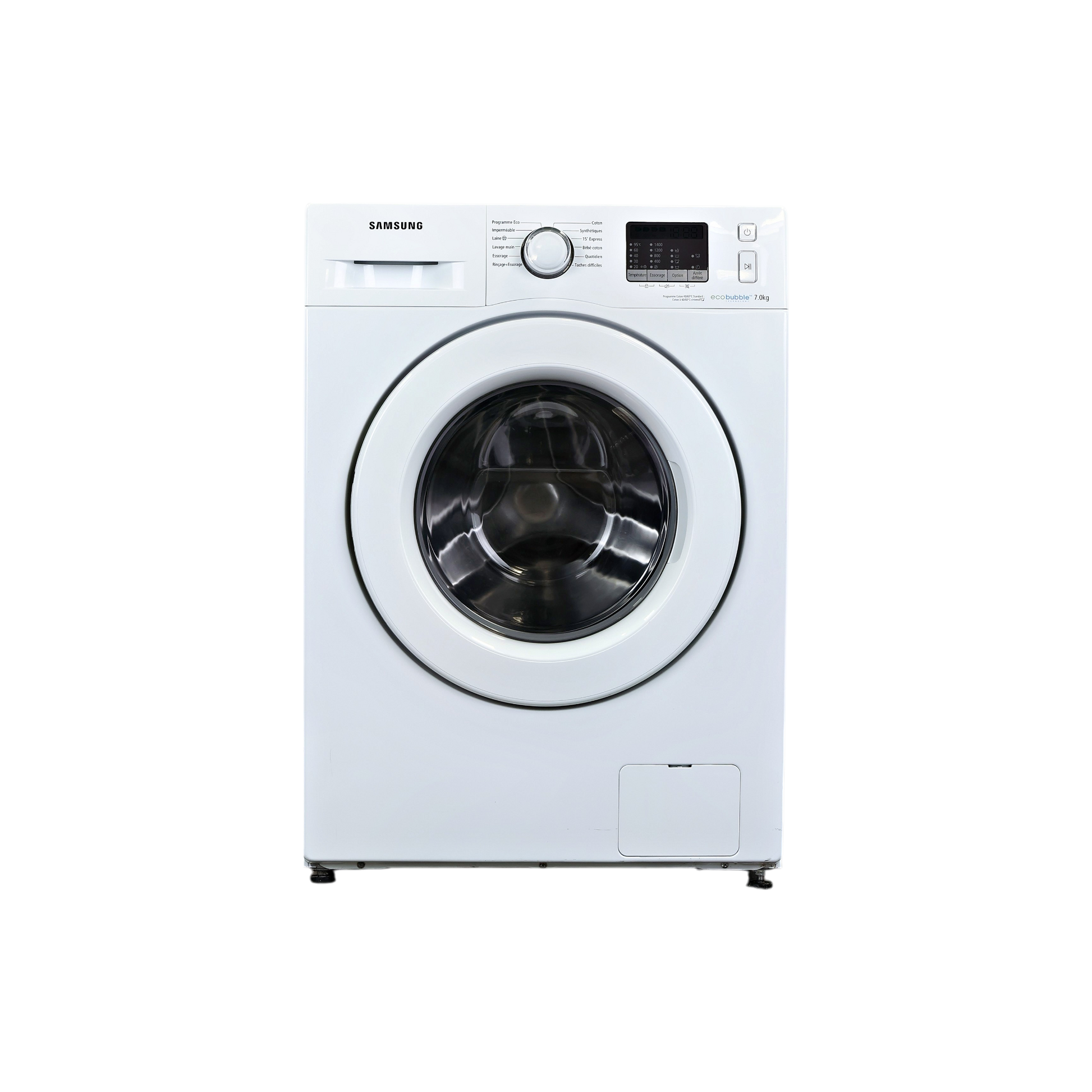 Lave-Linge Hublot 7 kg Reconditionné SAMSUNG WF70F5E0W4W : vue de face