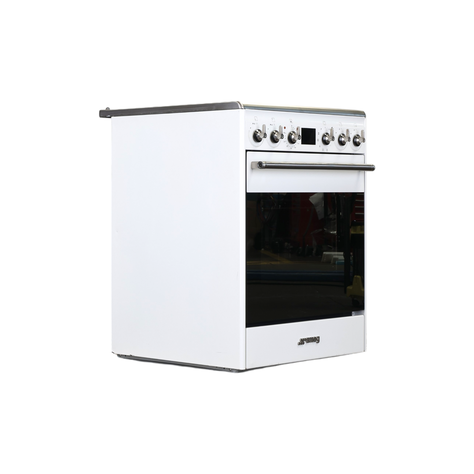 Cuisinière À Induction 70 L Reconditionné SMEG SPSK60IB9 : vue du côté droit