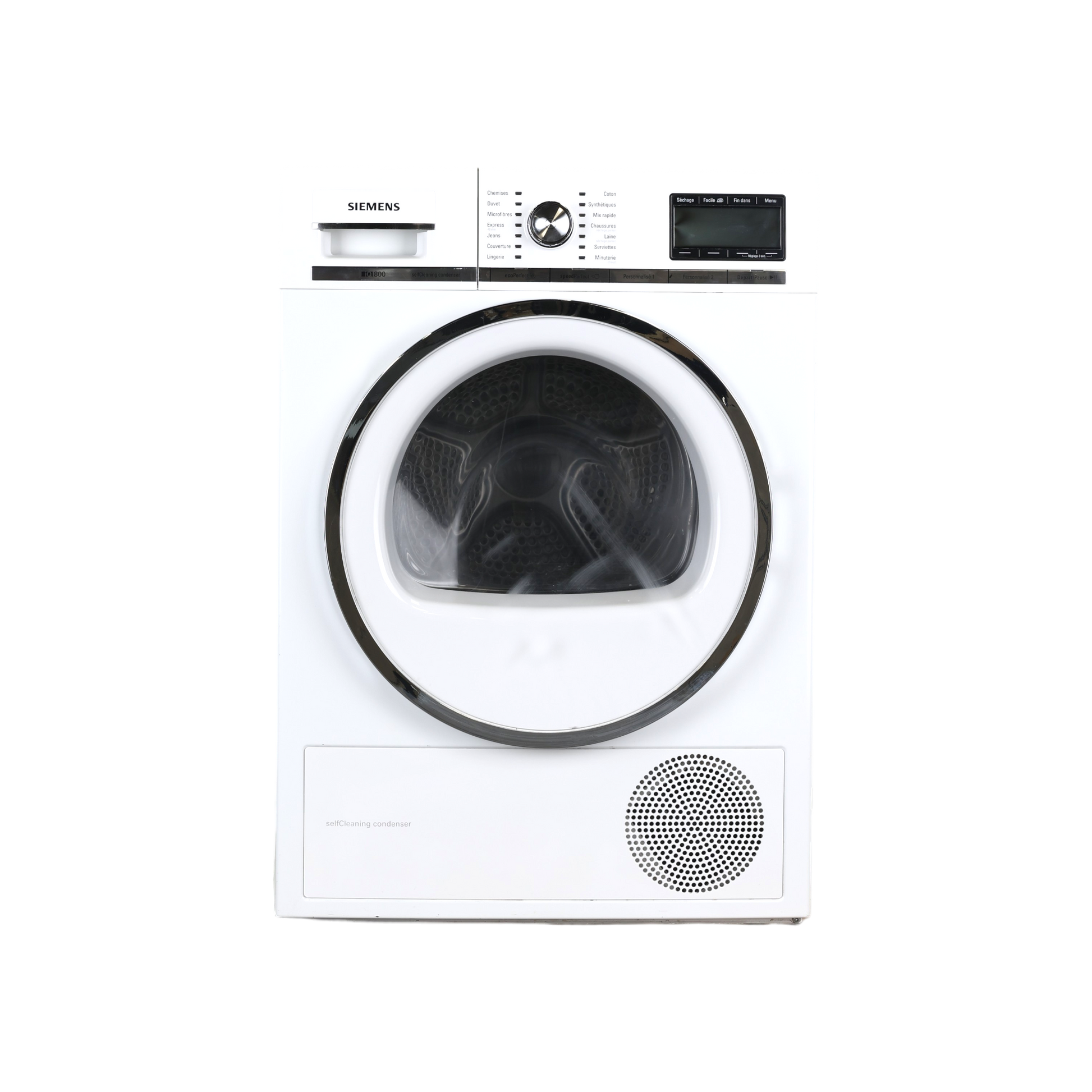 Seche-Linge Pompe À Chaleur 8 kg Reconditionné SIEMENS WT48Y880FF : vue de face