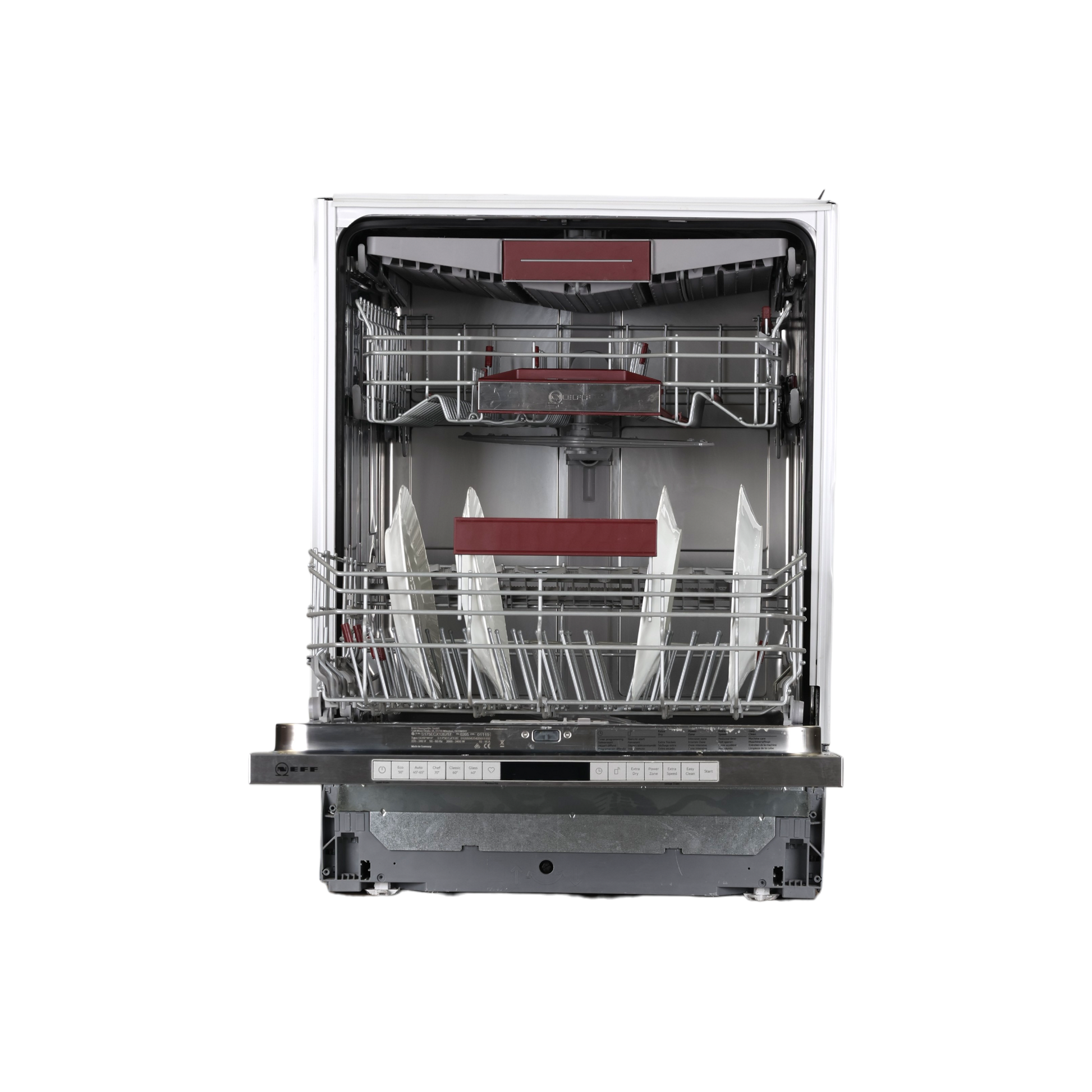 Lave-Vaisselle Encastrable 14 Cvts Reconditionné NEFF S175ECX12E : vue de l'intérieur