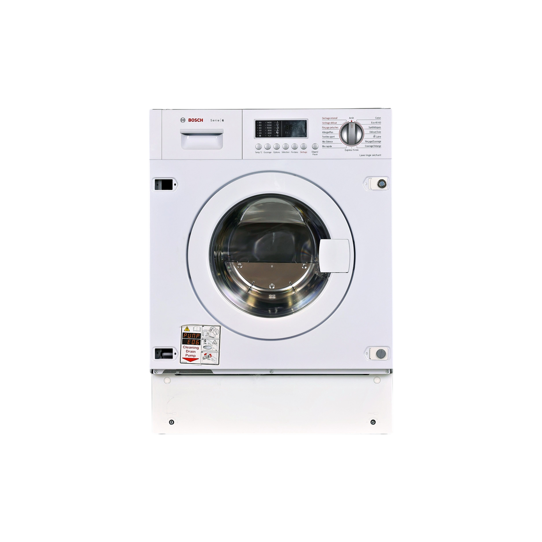 Lave-Linge Sechant 7 kg Reconditionné BOSCH WKD28542FF : vue de face
