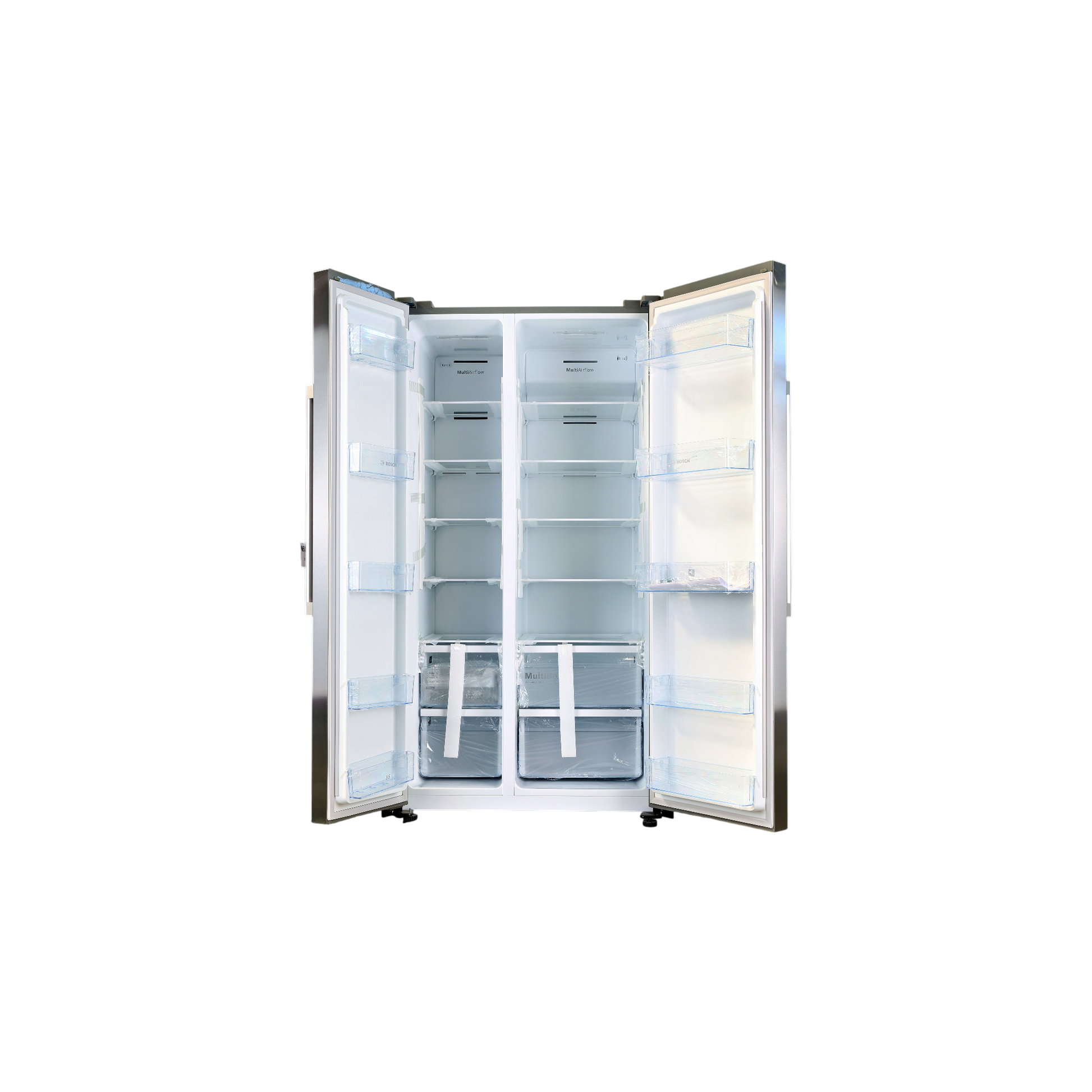 Réfrigérateur Américain 580 L Reconditionné BOSCH KAN93VIFP : vue de l'intérieur