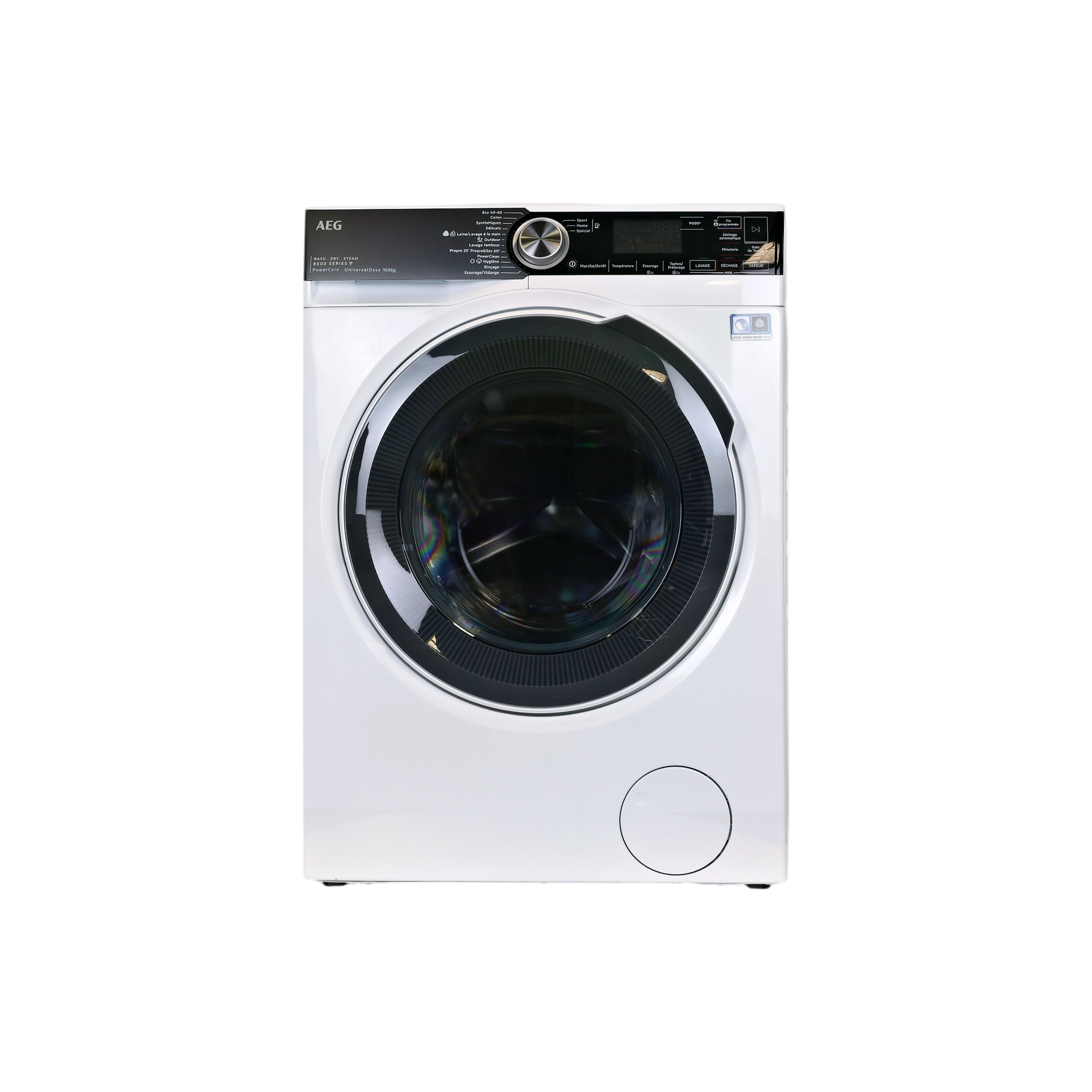 Lave-Linge Sechant 10 kg Reconditionné AEG LWR85A166V : vue de face