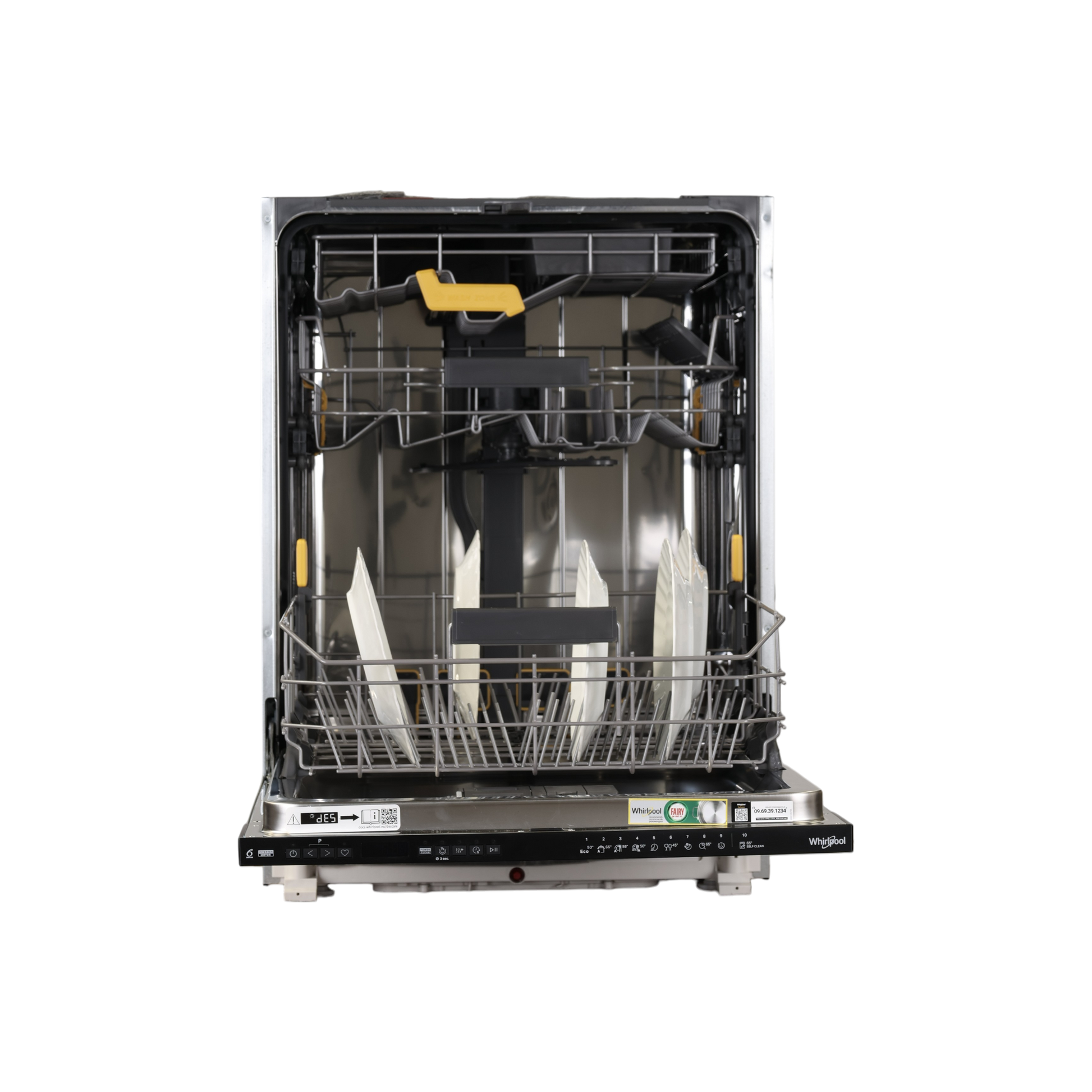 Lave-Vaisselle Encastrable 14 Cvts Reconditionné WHIRLPOOL WH8IPB14BM6L1 : vue de l'intérieur
