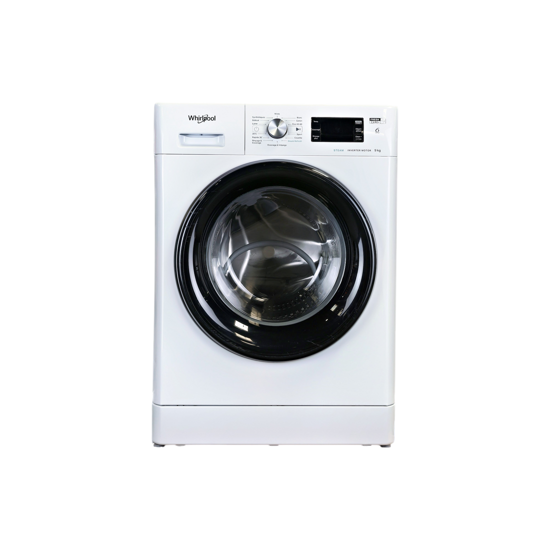 Lave-Linge Hublot 9 kg Reconditionné WHIRLPOOL FFBP9469BVFR : vue de face
