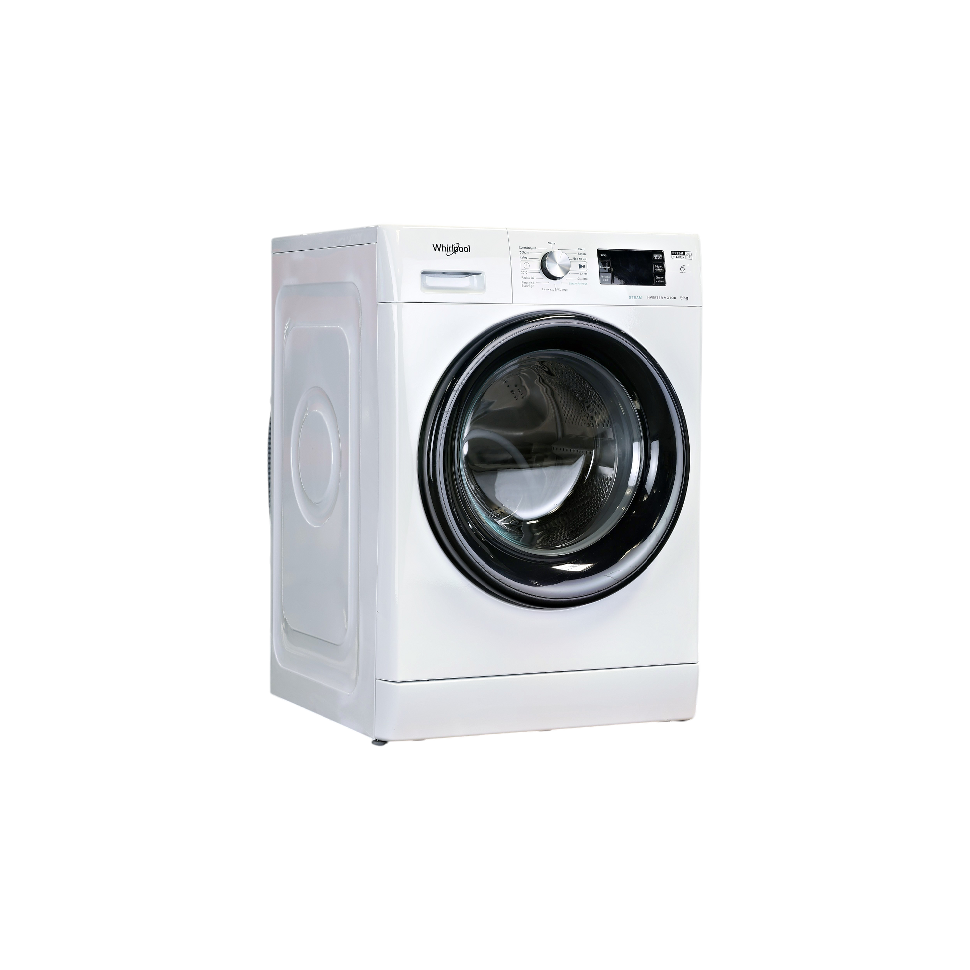 Lave-Linge Hublot 9 kg Reconditionné WHIRLPOOL FFBP9469BVFR : vue du côté droit