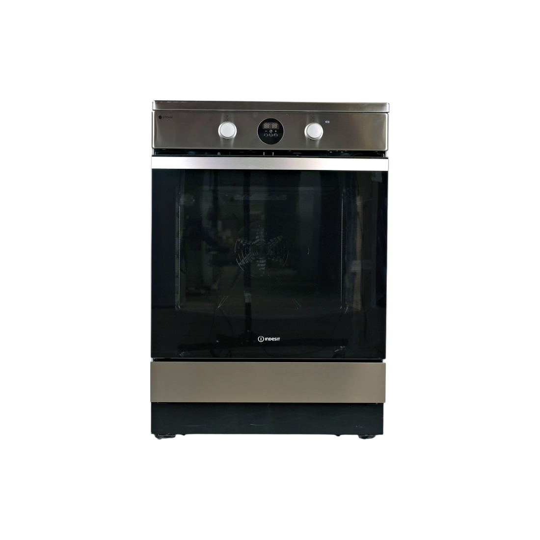 Cuisinière À Induction 69 L Reconditionné INDESIT IS67IQ8CCX : vue de face