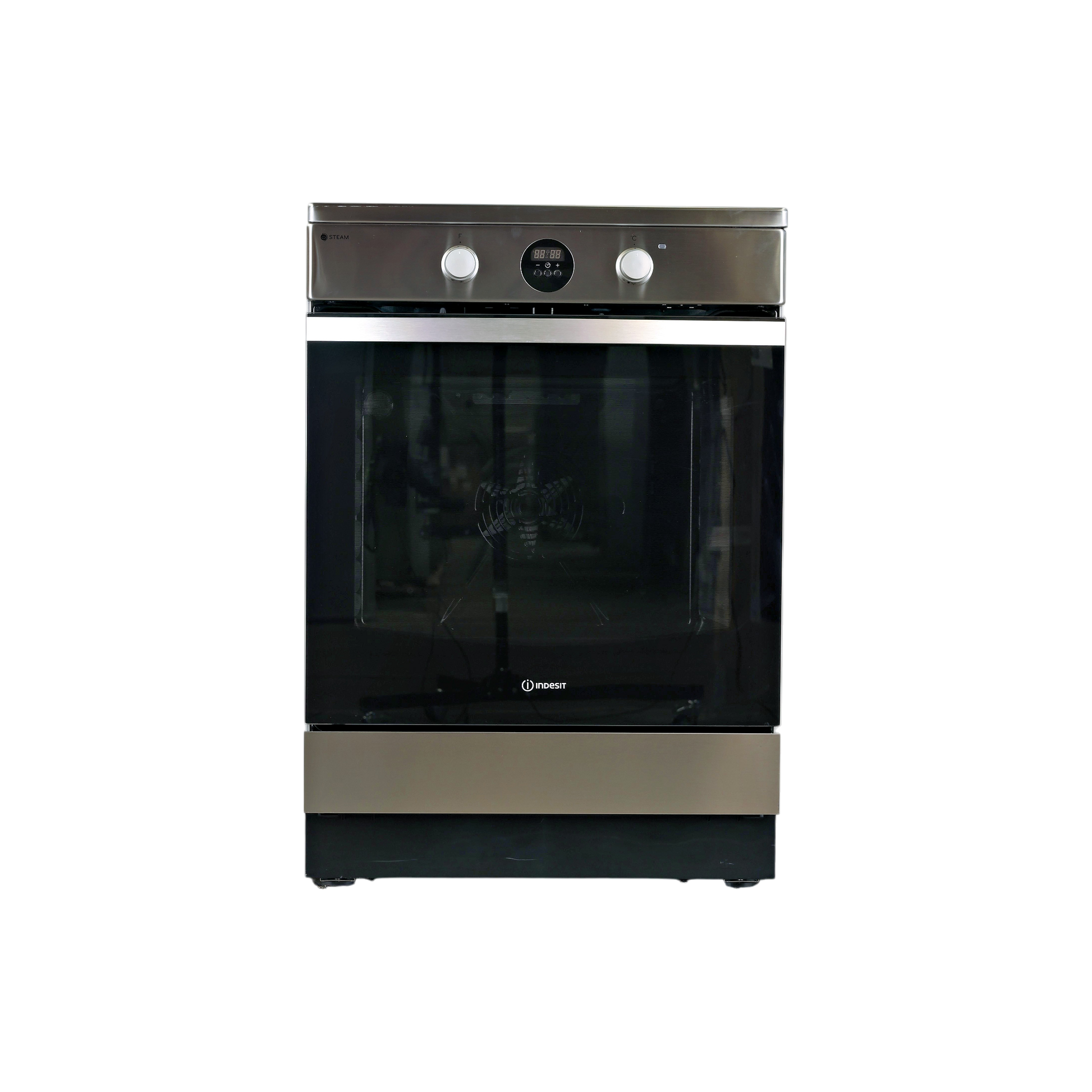Cuisinière À Induction 69 L Reconditionné INDESIT IS67IQ8CCX : vue de face