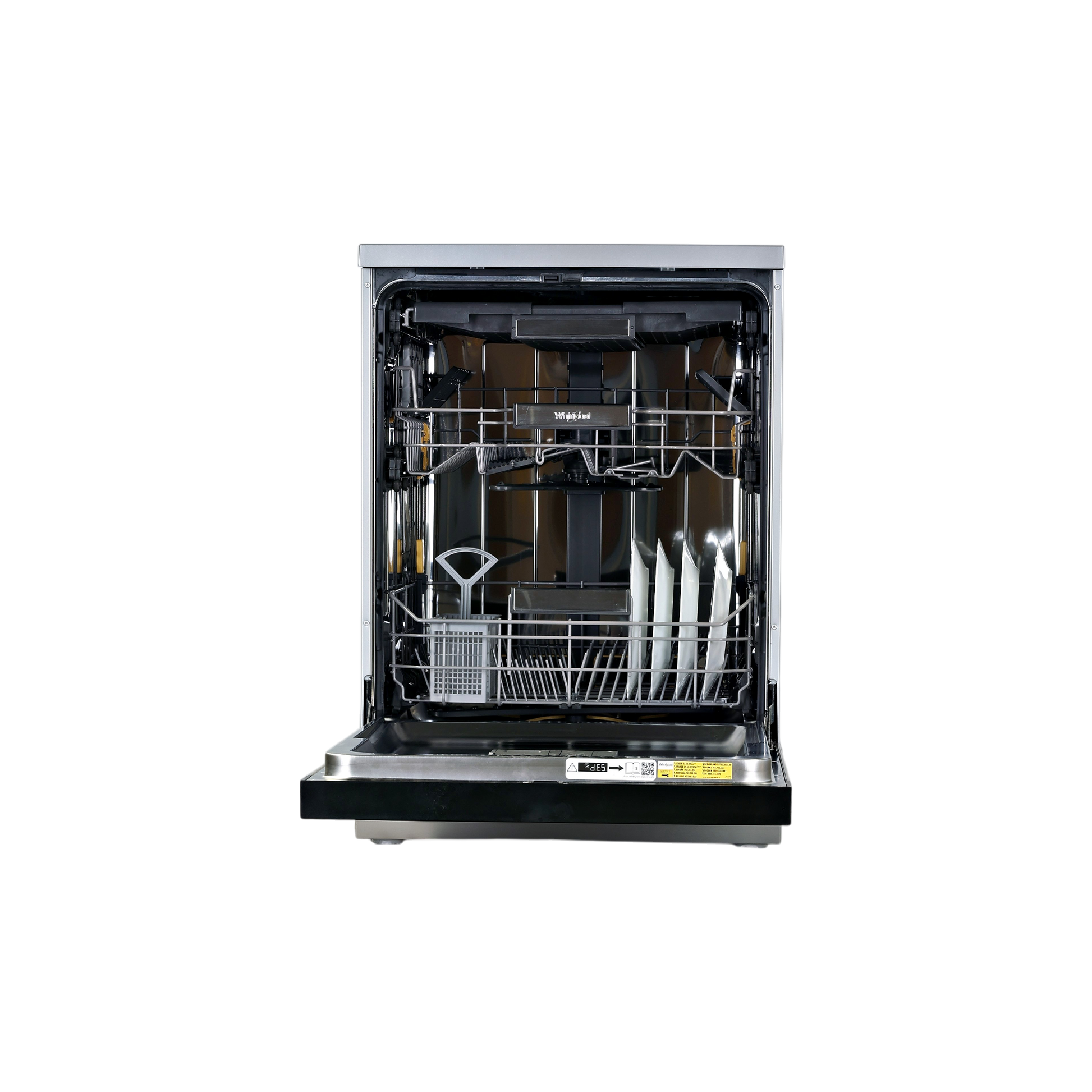 Lave-Vaisselle Pose Libre 15 Cvts Reconditionné WHIRLPOOL W7FHS51X : vue de l'intérieur