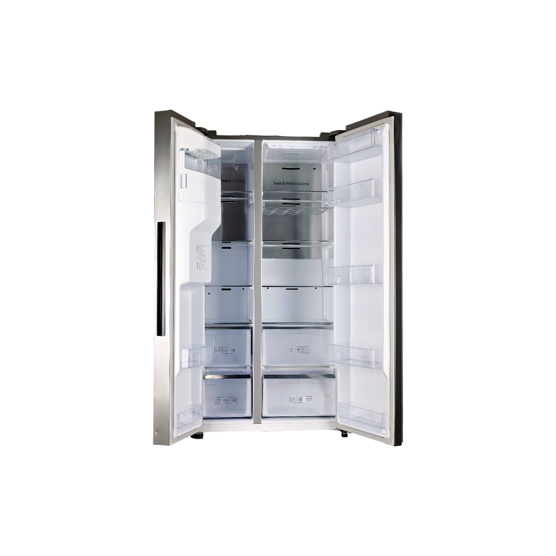 Réfrigérateur Américain 617 L Reconditionné SAMSUNG RS68N8240S9 : vue de l'intérieur